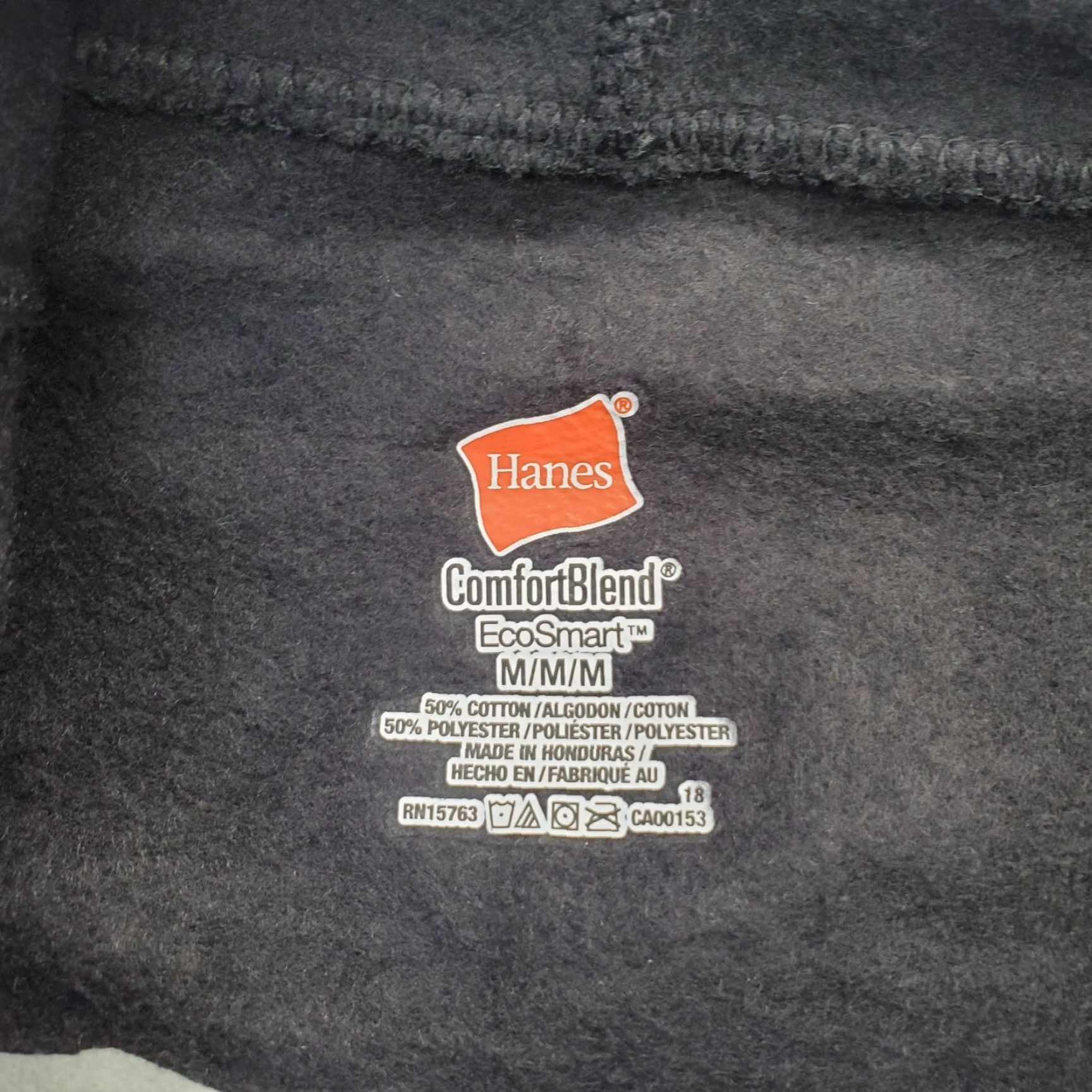 Hanes Hanes Comfort Blend Hoodie Mens M Black Fleece Lined Eco Smart American Pride Mens Hoodie Size US M / EU 48-50 / 2 - 5 Thumbnail