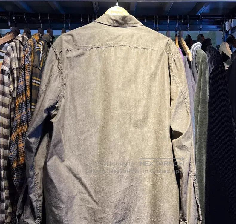 Our Legacy Our Legacy Workwear Style Long Sleeve Shirt Gray Green Size US M / EU 48-50 / 2 - 2 Thumbnail