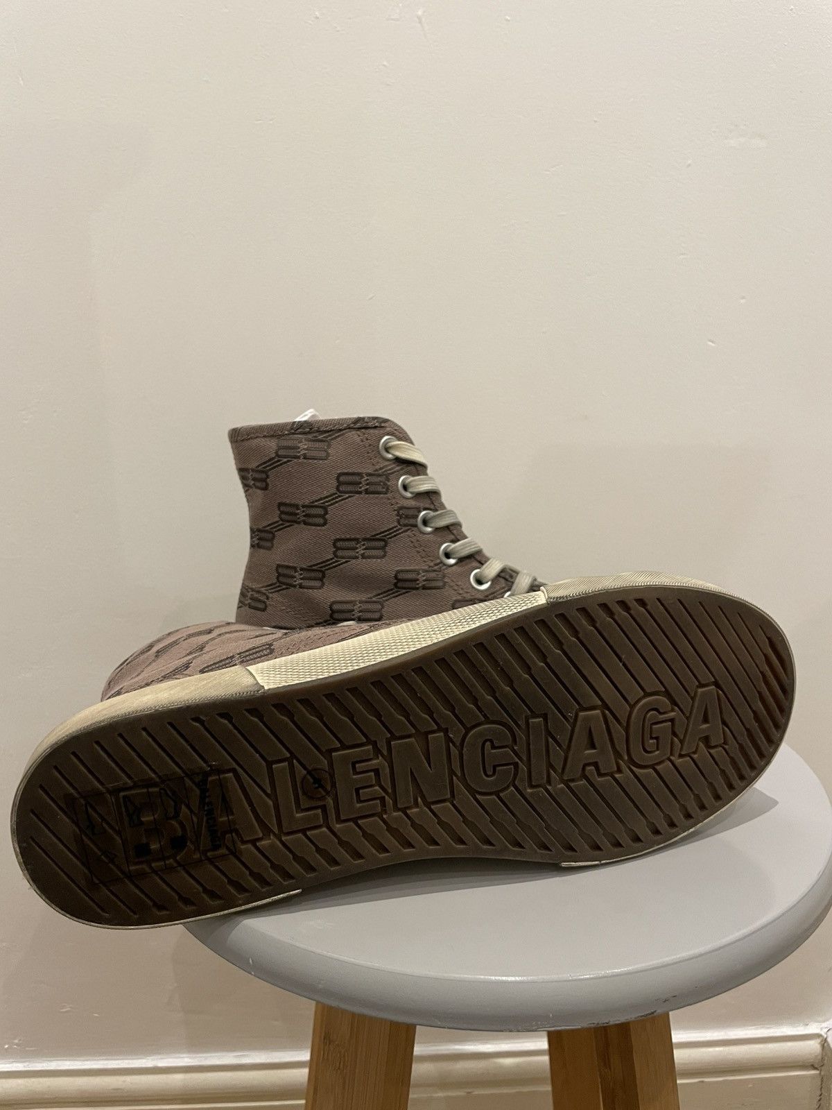Balenciaga Balenciaga Paris High Top Sneaker Size US 8 / EU 41 - 6 Thumbnail