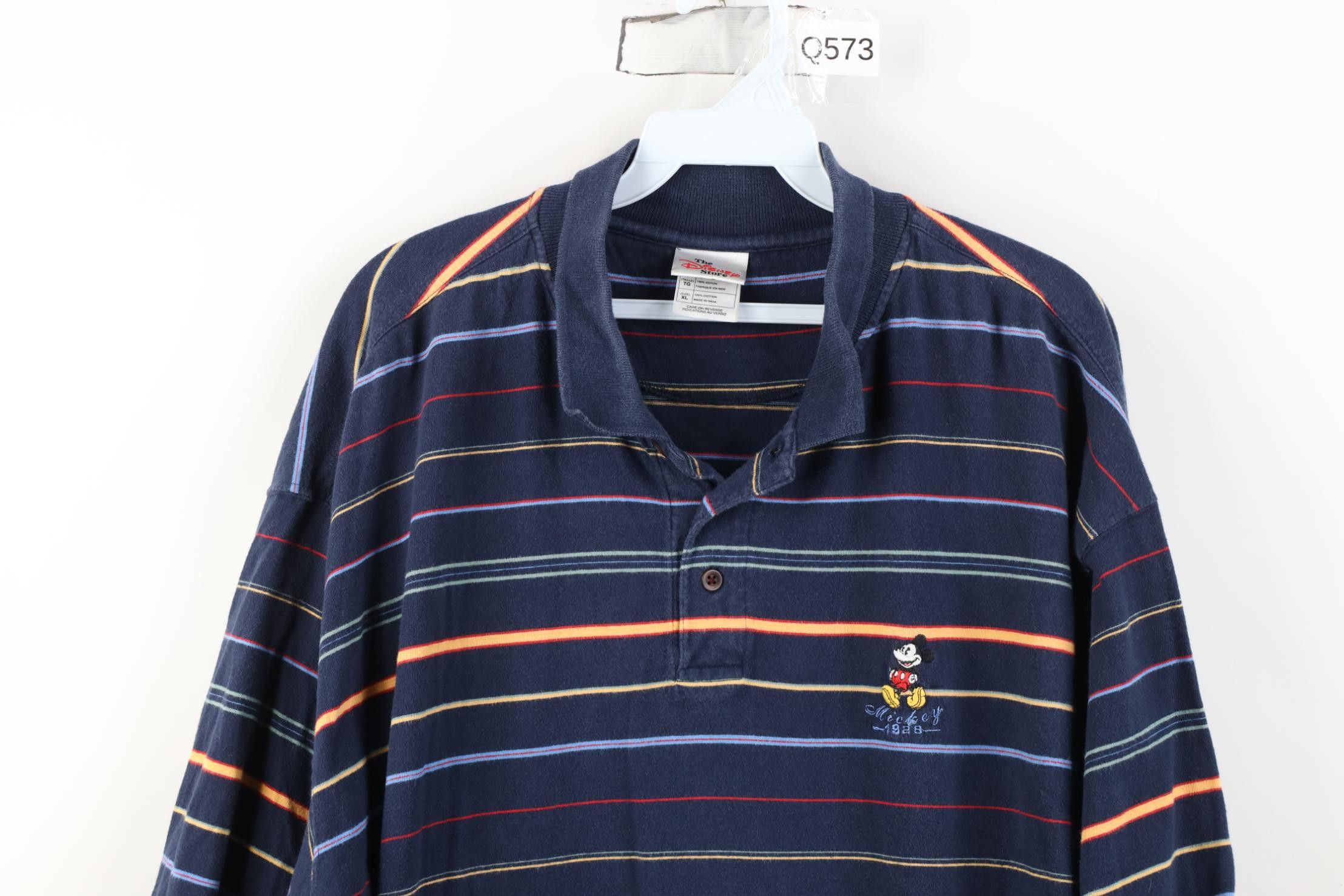 Disney Vintage 90s Disney Rainbow Mickey Mouse Golf Polo Shirt Size US XL / EU 56 / 4 - 2 Thumbnail