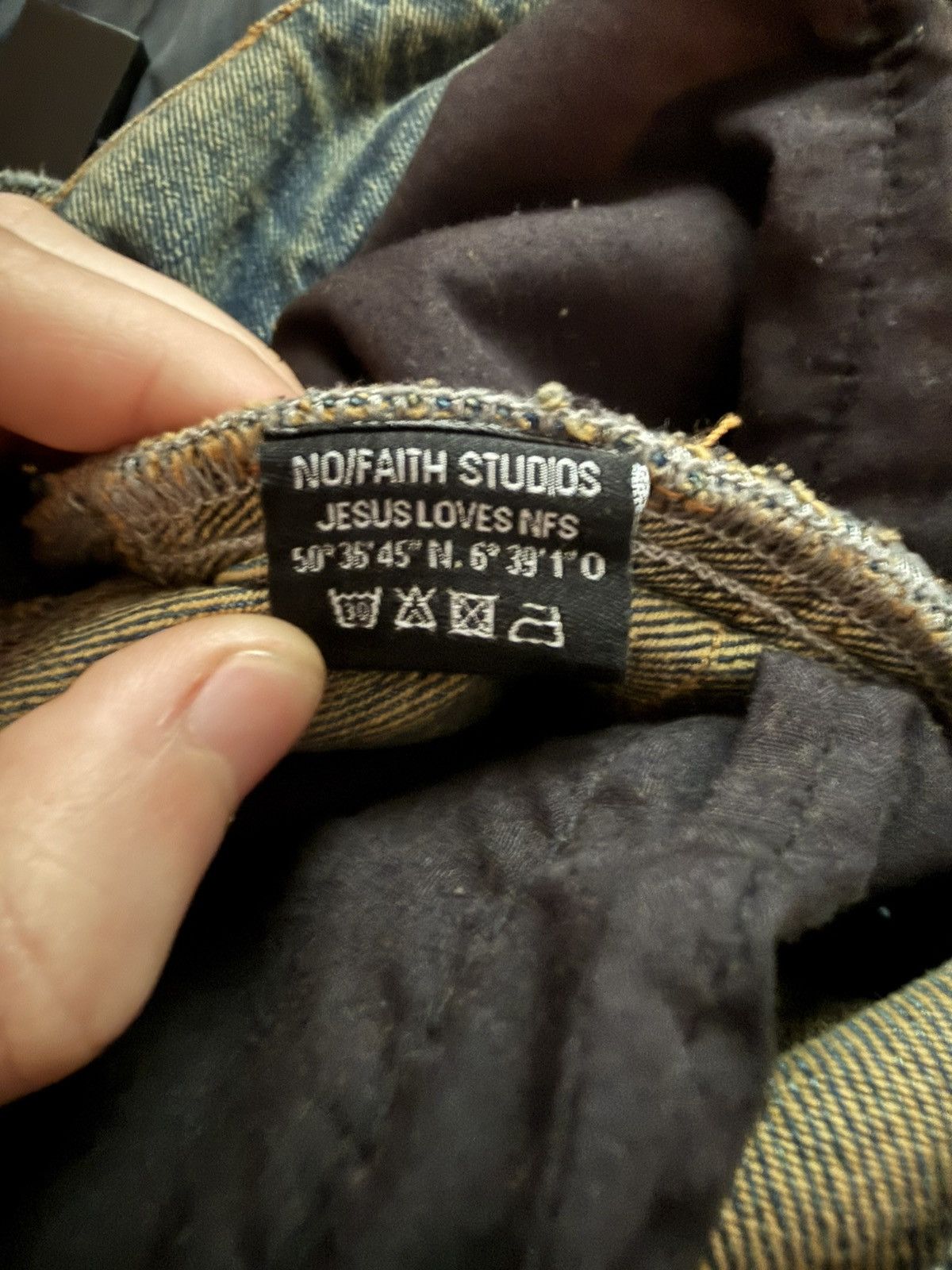 No Faith Studios NO FAITH STUDIOS WAVE DENIM - Blue Size US 30 / EU 46 - 8 Thumbnail