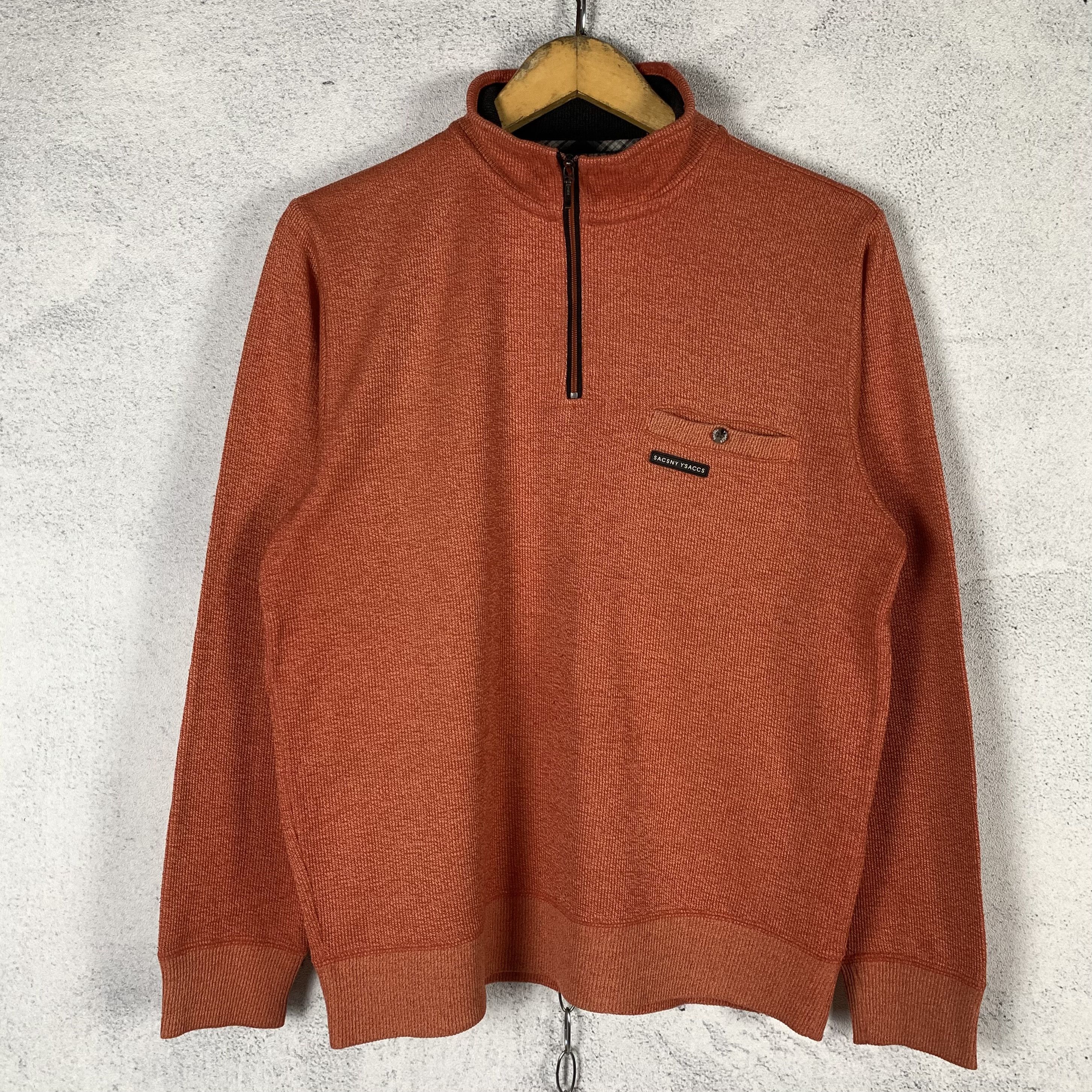 Yohji Yamamoto SACSNY Y'SACCS Halfzip Sweatshirt Crewneck Size US S / EU 44-46 / 1 - 2 Thumbnail