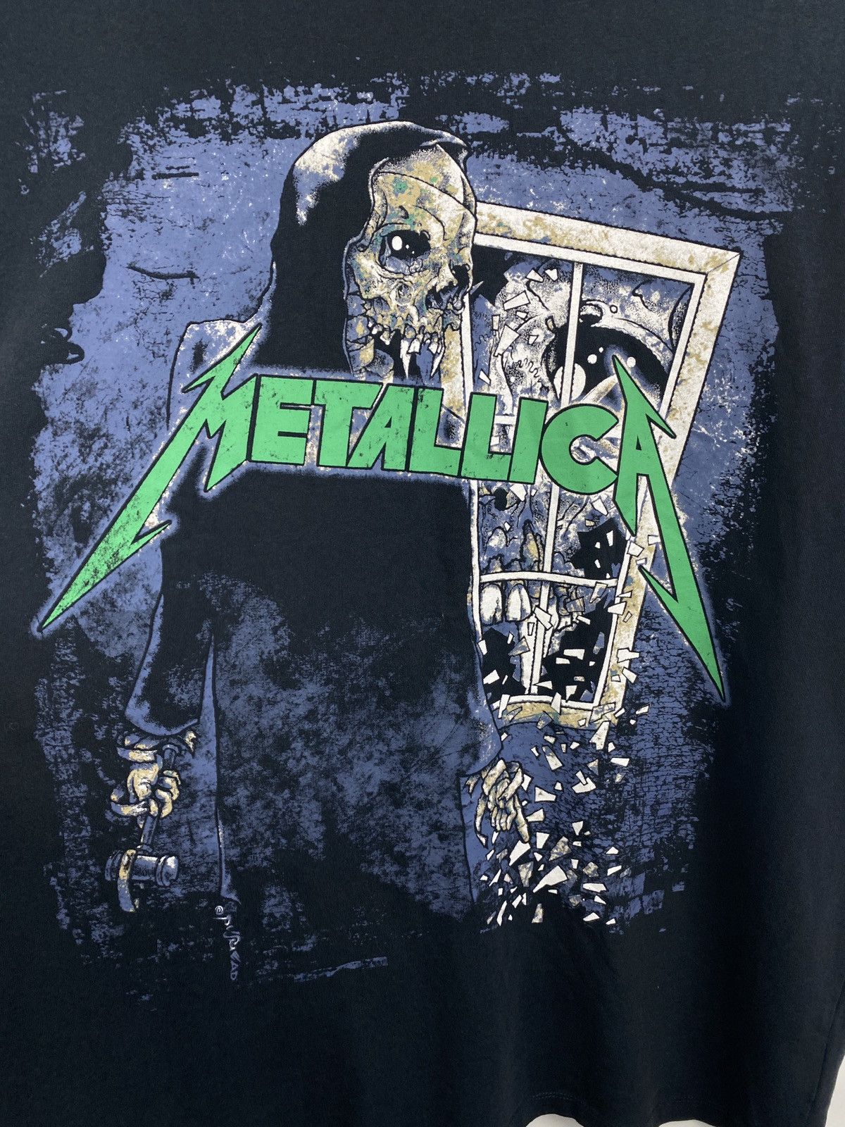 Metallica 💀 Vintage Metallica Pushead Rock Band Rare Retro T-Shirt Size US L / EU 52-54 / 3 - 5 Thumbnail