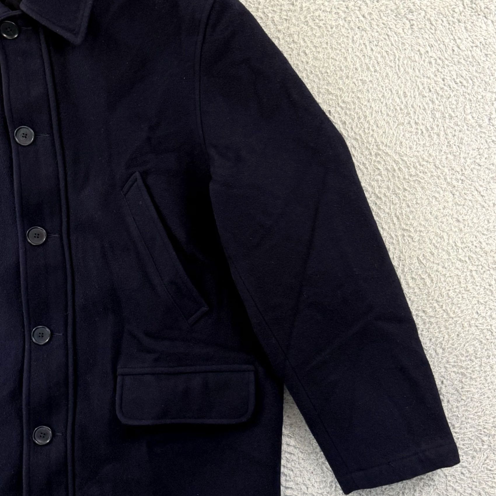 Polo Ralph Lauren Vintage Polo Ralph Lauren Pea Coat Mens Medium Wool Zip Button Quilted Jacket Size US M / EU 48-50 / 2 - 5 Thumbnail