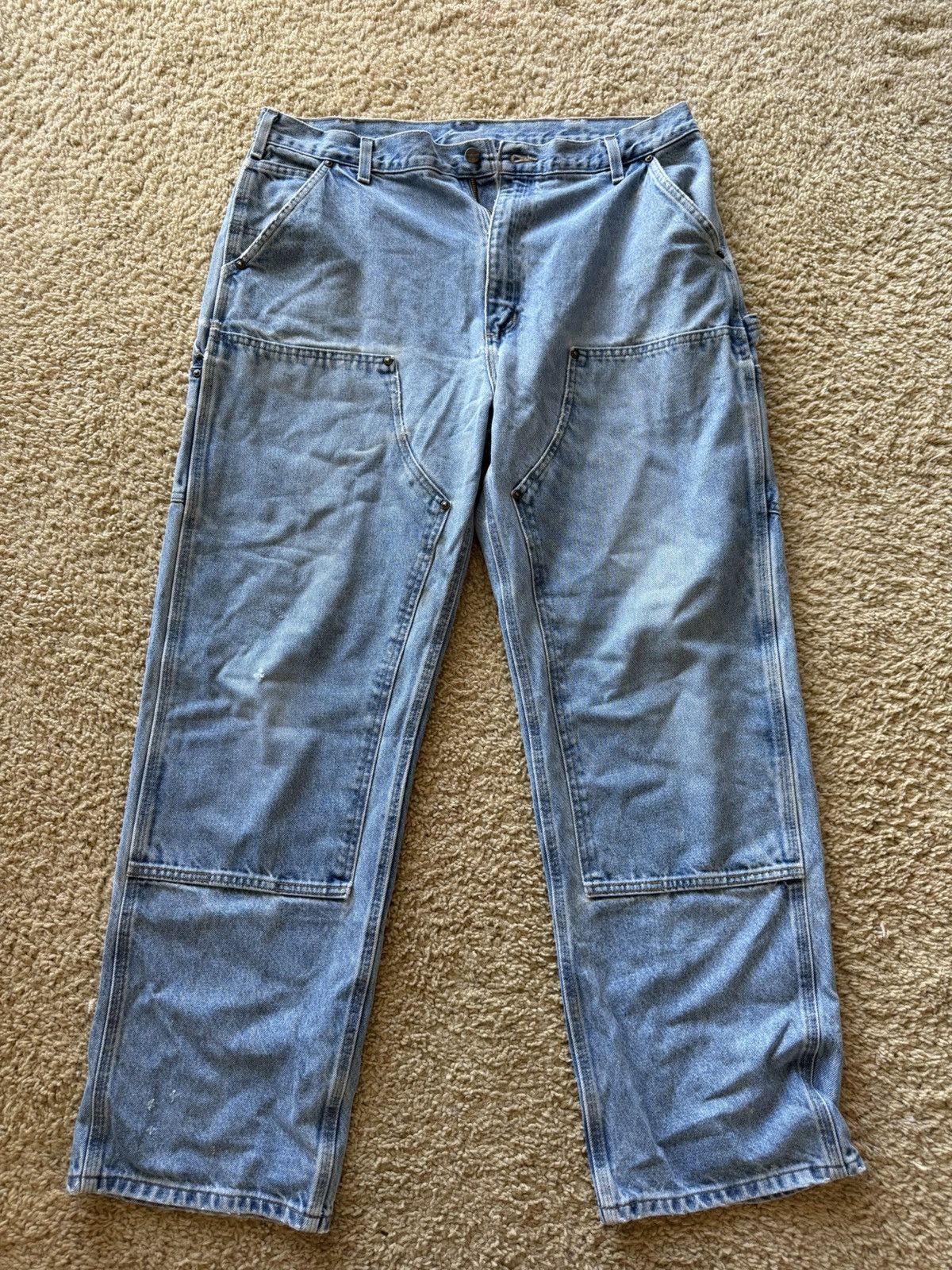 Carhartt Used vintage 38 x 32 Vintage Carhartt Double Knee Jeans Size US 38 / EU 54 - 1 Thumbnail