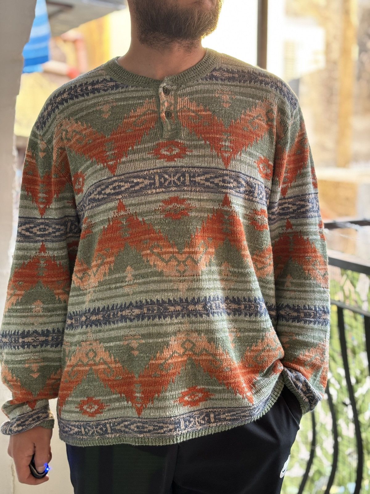 Denim & Supply Ralph Lauren Ralph Lauren Denim & Supply Southwestern Knit Sweater XL Size US XL / EU 56 / 4 - 2 Thumbnail
