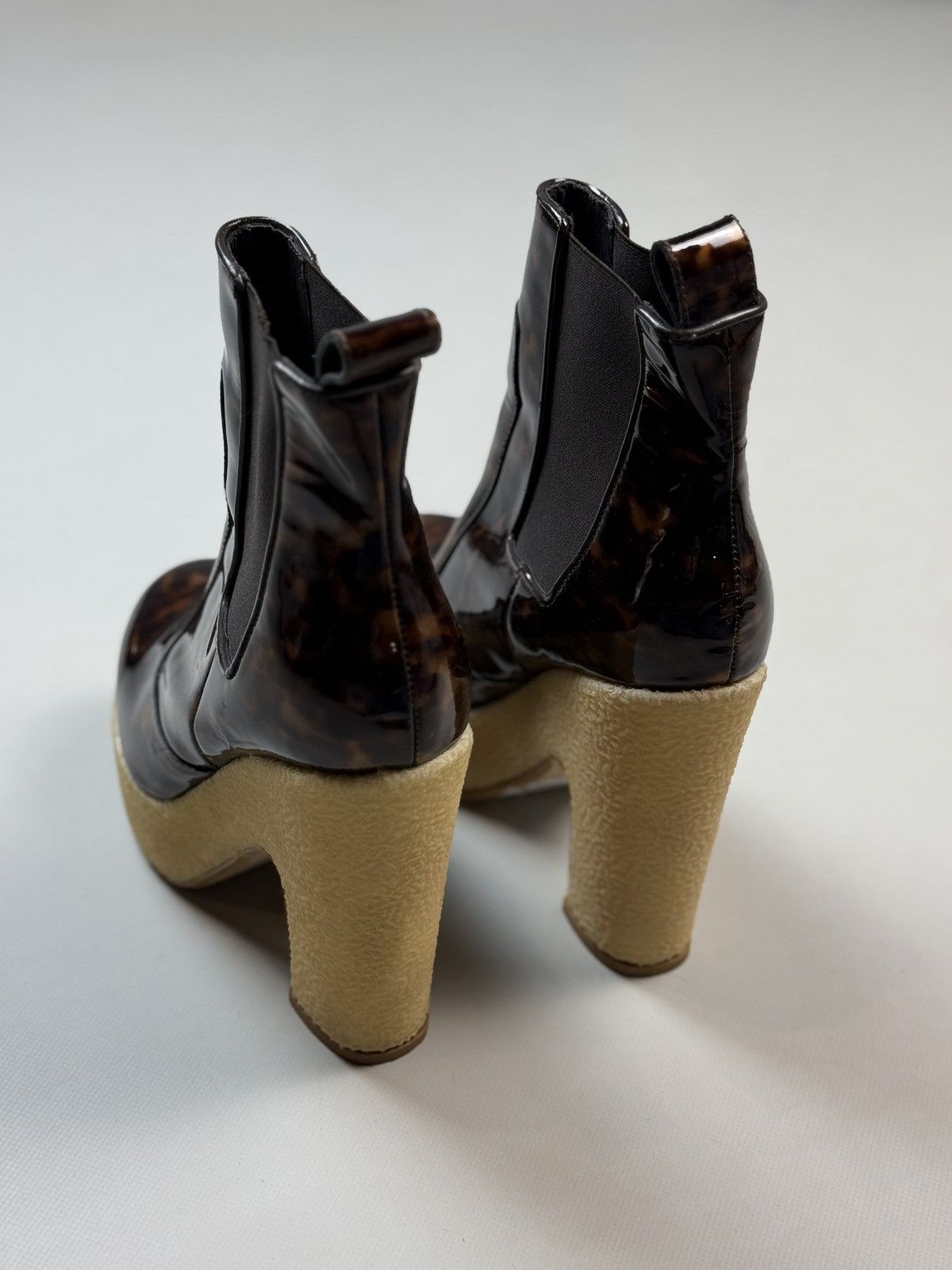 Allsaints Blaise Chelsea Leopard Pattern Platform Heels Boots Size US 6 / IT 36 - 16 Thumbnail
