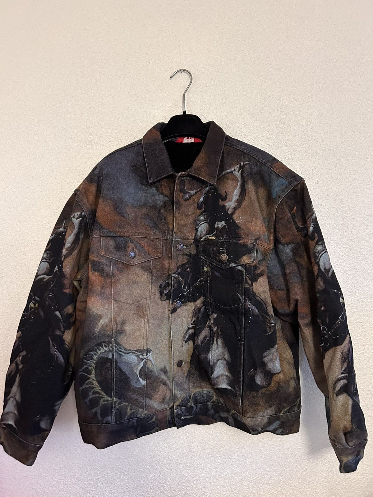Supreme Supreme Frank Frazetta trucker jacket | Grailed