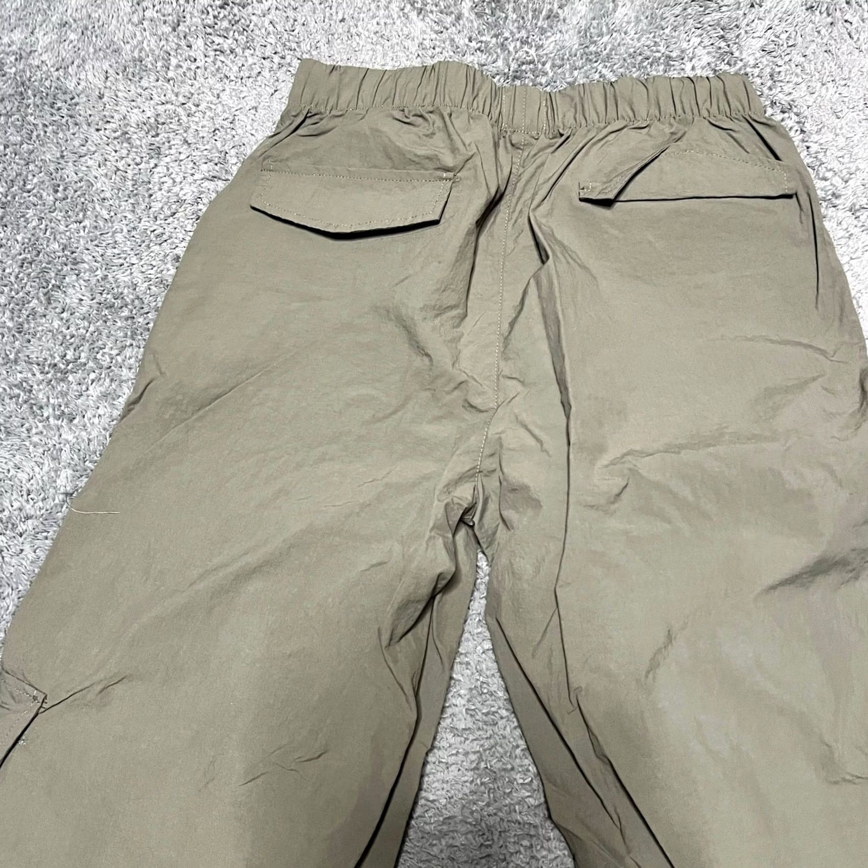 Vintage Wilo The Label Pants Womens Small High Rise Wide Leg Parachute Cargo Green Size 28" / US 6 / IT 42 - 4 Thumbnail