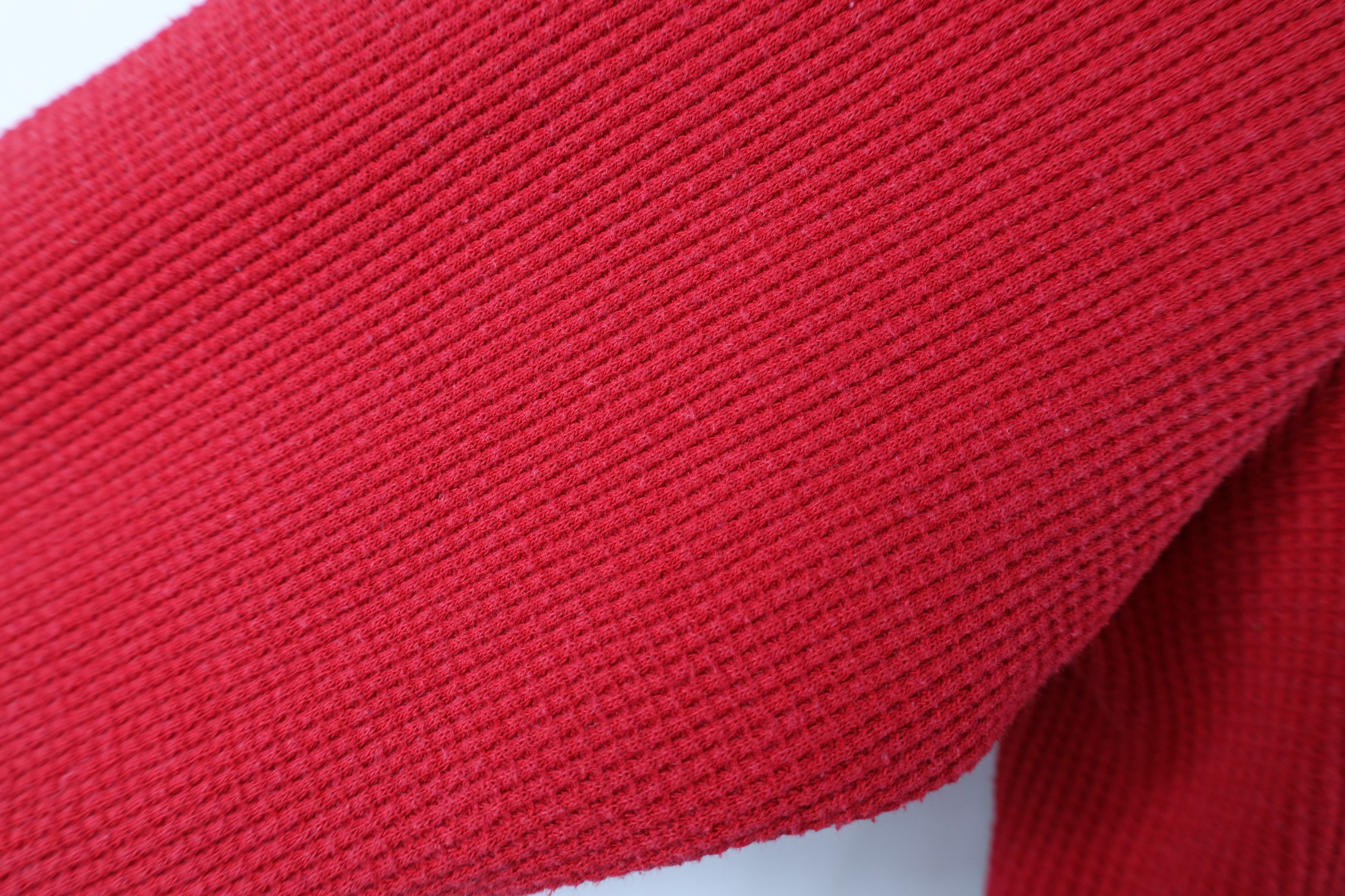 Vintage Vintage 90s Streetwear Waffle Knit Long Sleeve T-Shirt Red Size US L / EU 52-54 / 3 - 5 Thumbnail