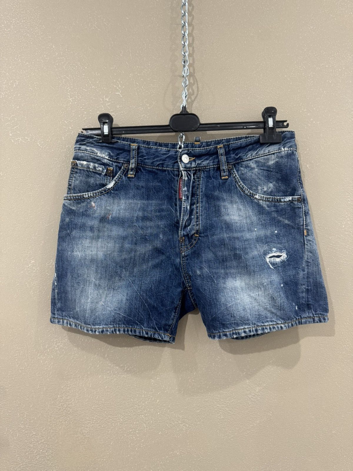 Dsquared2 Dsquared2 Denim Shorts Jeans Designer Rare Streetwear Hype Size US 30 / EU 46 - 1 Thumbnail