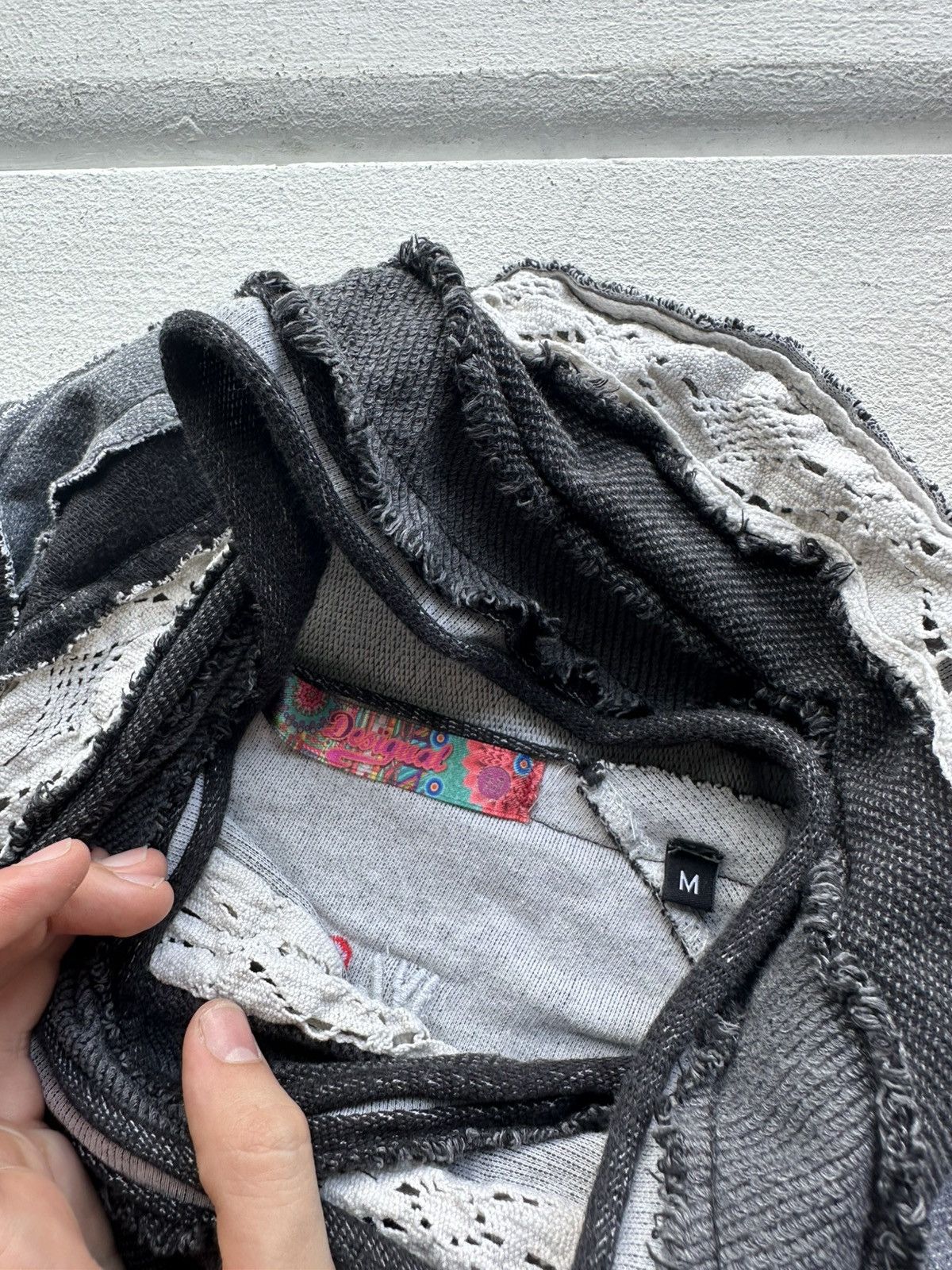Desigual 🚨Desigual Womens Mesh Jacket Face JPG Style Rare Old Money Size M / US 6-8 / IT 42-44 - 5 Thumbnail