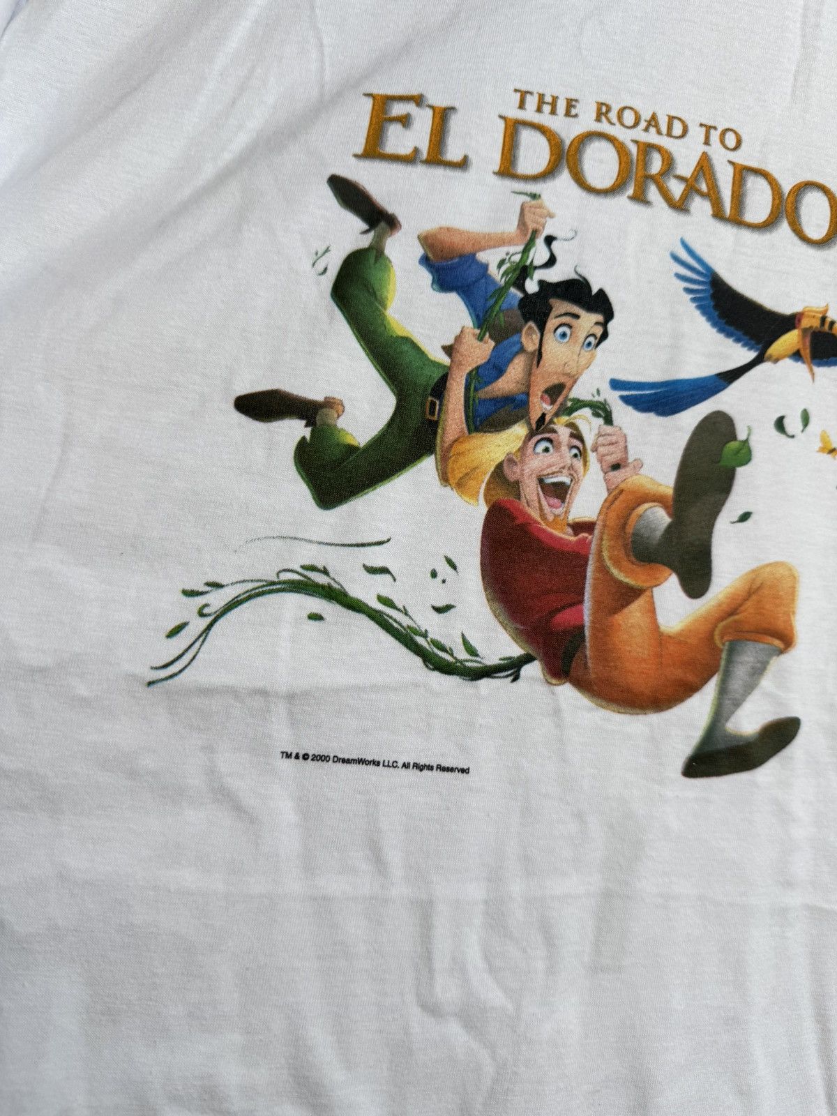 Vintage Road to El Dorado 2001 Dreamworks Vintage Promo T-Shirt Size US M / EU 48-50 / 2 - 3 Thumbnail