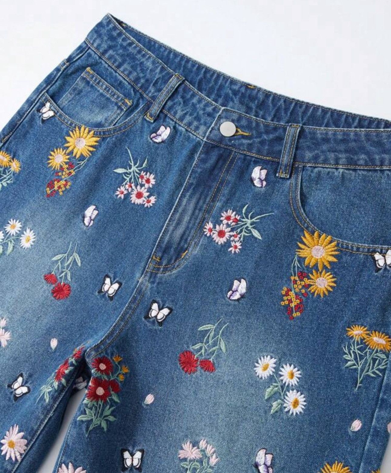 Jean Minami x Nami Vintage Retro 90s Floral jorts shorts Size US 31 - 4 Thumbnail