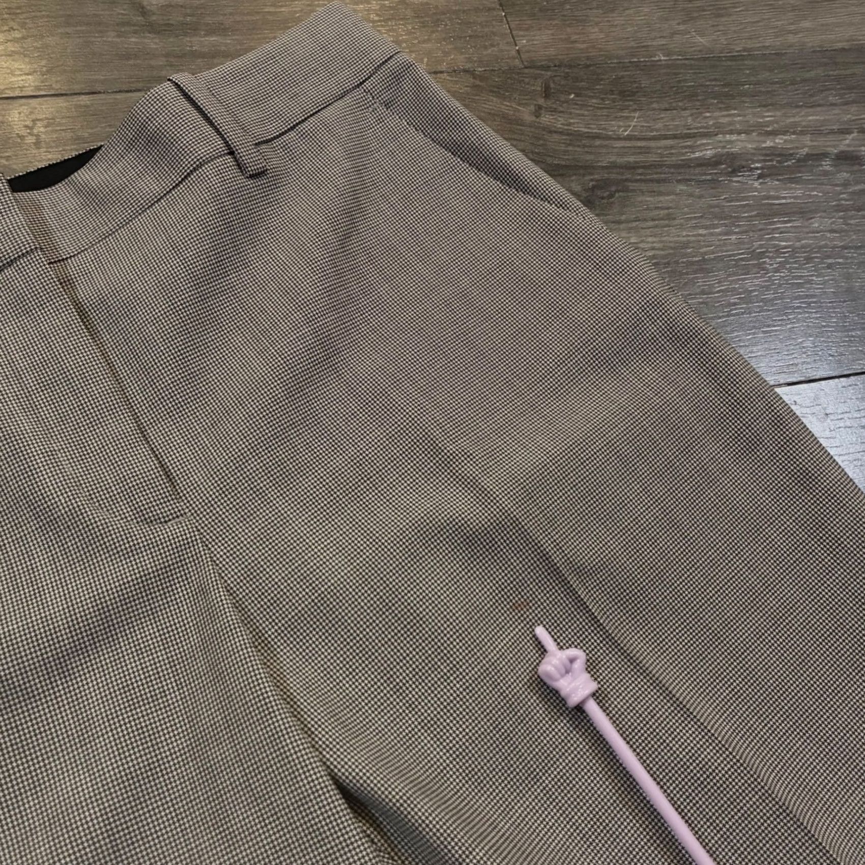 Theory Theory Hounds Tooth Wool Dress Pants Trousers Gray Black Women's Size 2 Size 26" / US 2 / IT 38 - 4 Thumbnail