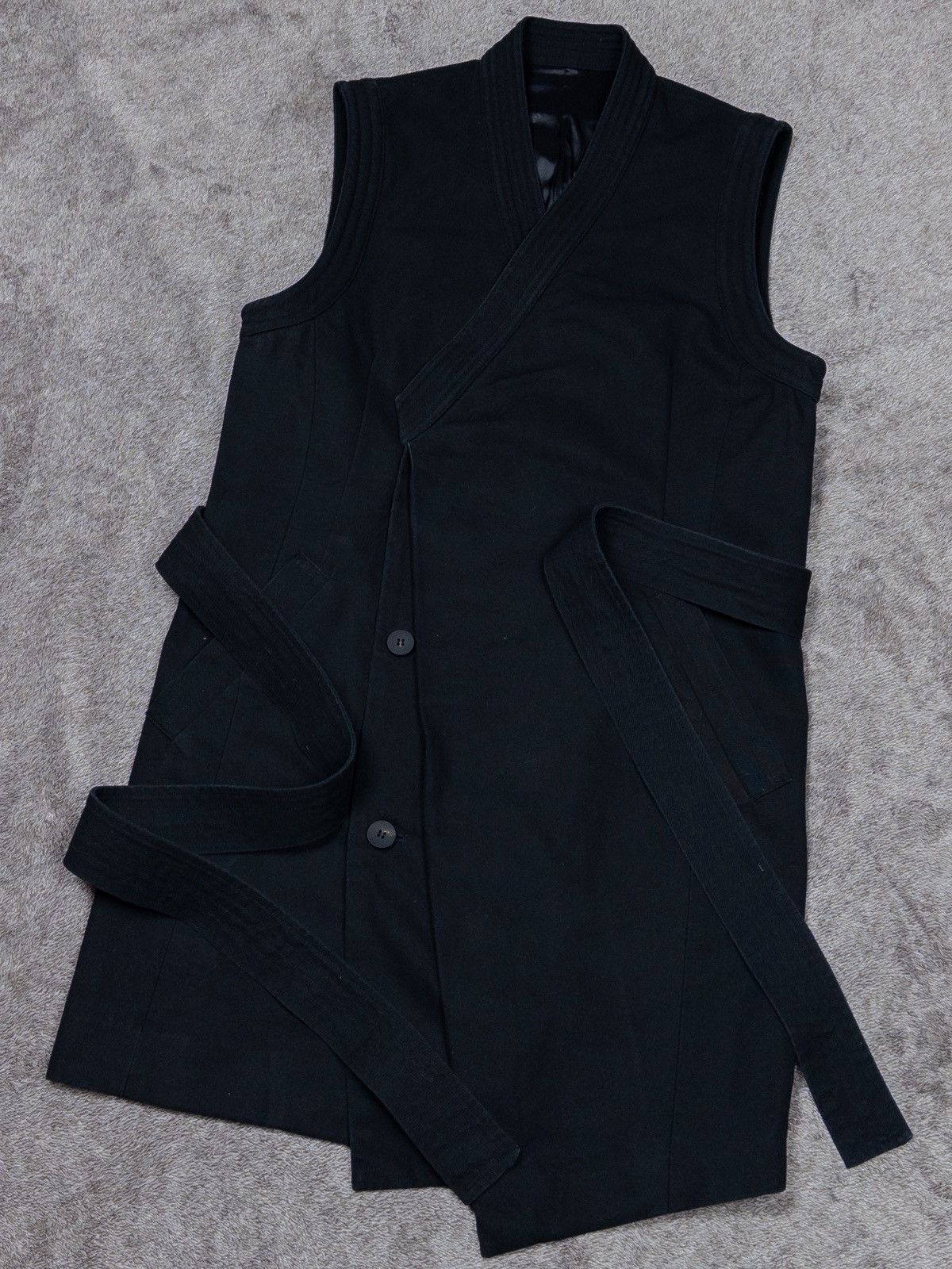 D.Gnak By Kang.D D.Gnak By Kang.D Black Cotton Sleeveless Dark Jacket Size 48 Size US M / EU 48-50 / 2 - 5 Thumbnail
