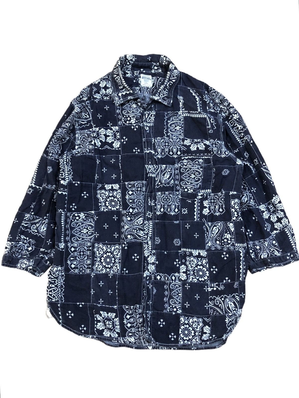 Kapital SpellBound Domingo Patchwork Bandana Half Sleeve Shirt Size US L / EU 52-54 / 3 - 1 Thumbnail
