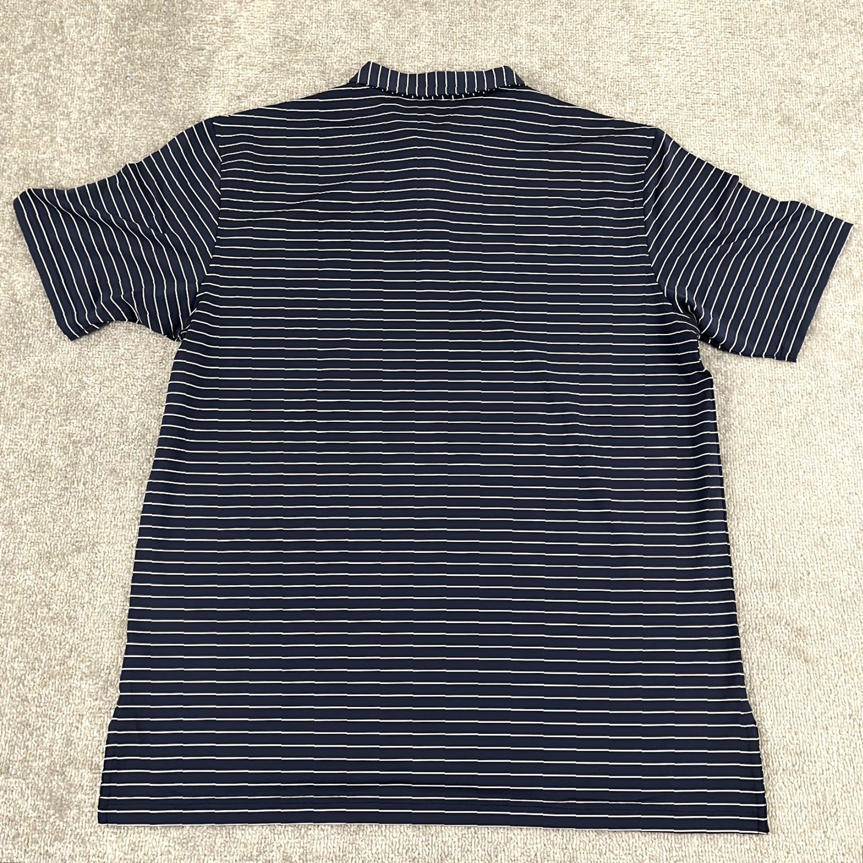 Peter Millar PETER MILLAR Polo Shirt Mens XL Blue White Striped Texas Golf Hall of Fame HOF Pol o Shirt? Size US XL / EU 56 / 4 - 7 Thumbnail