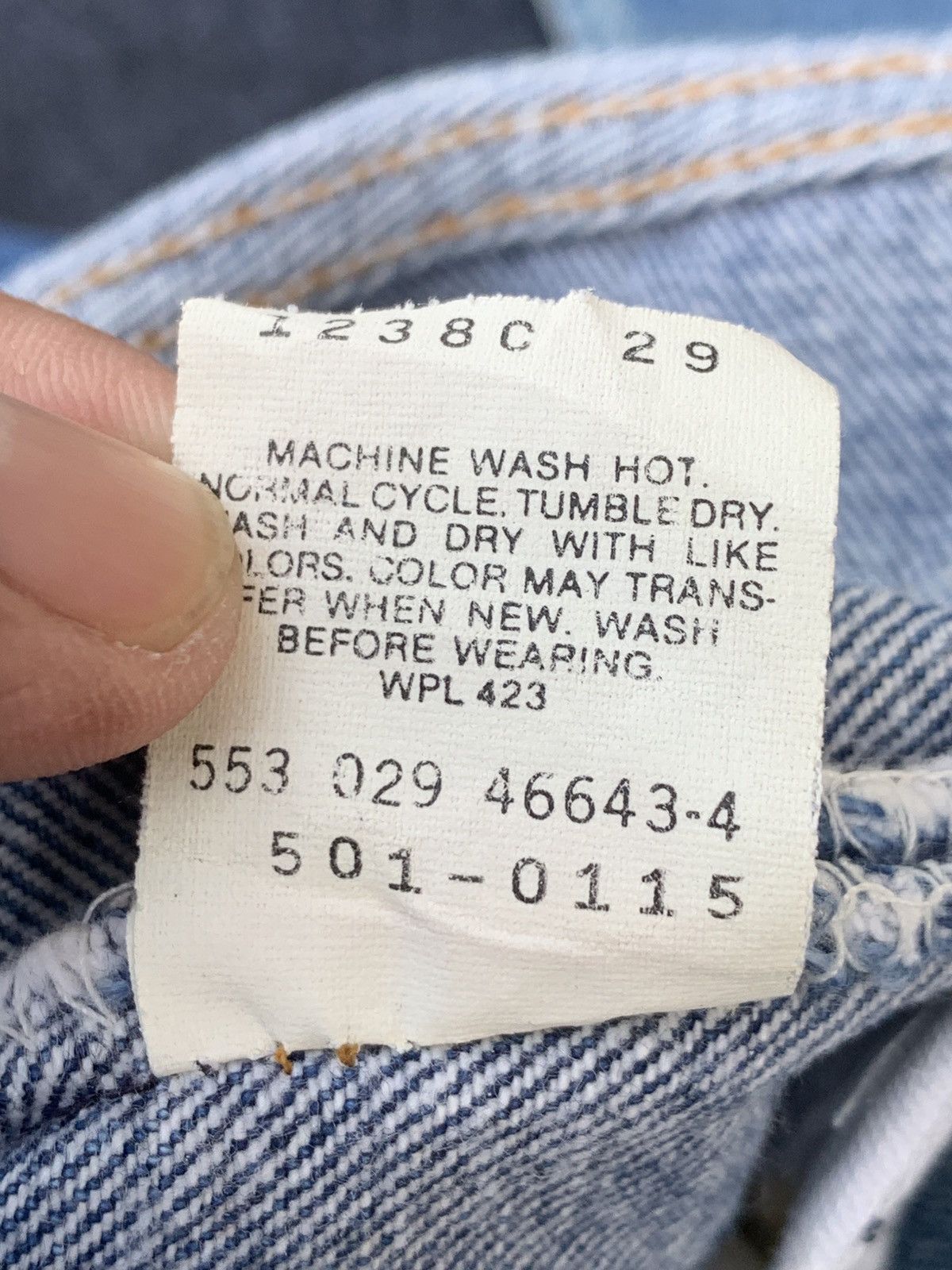 Levi's Late 80s Levi's 501 distressed made in USA 🇺🇸. Size US 30 / EU 46 - 10 Thumbnail