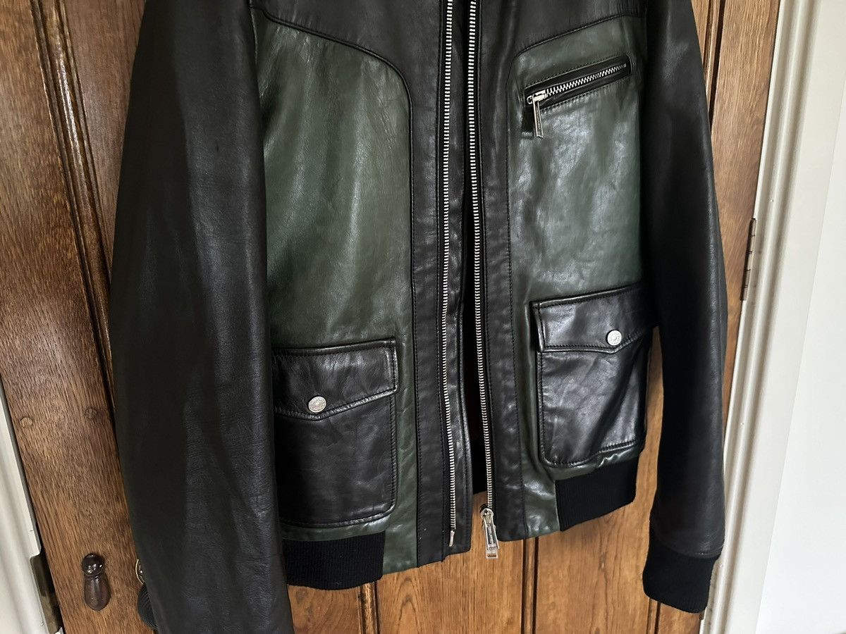 Dsquared2 FW12 Dsquared black green leather jacket 50 Archive grail Size US M / EU 48-50 / 2 - 10 Thumbnail