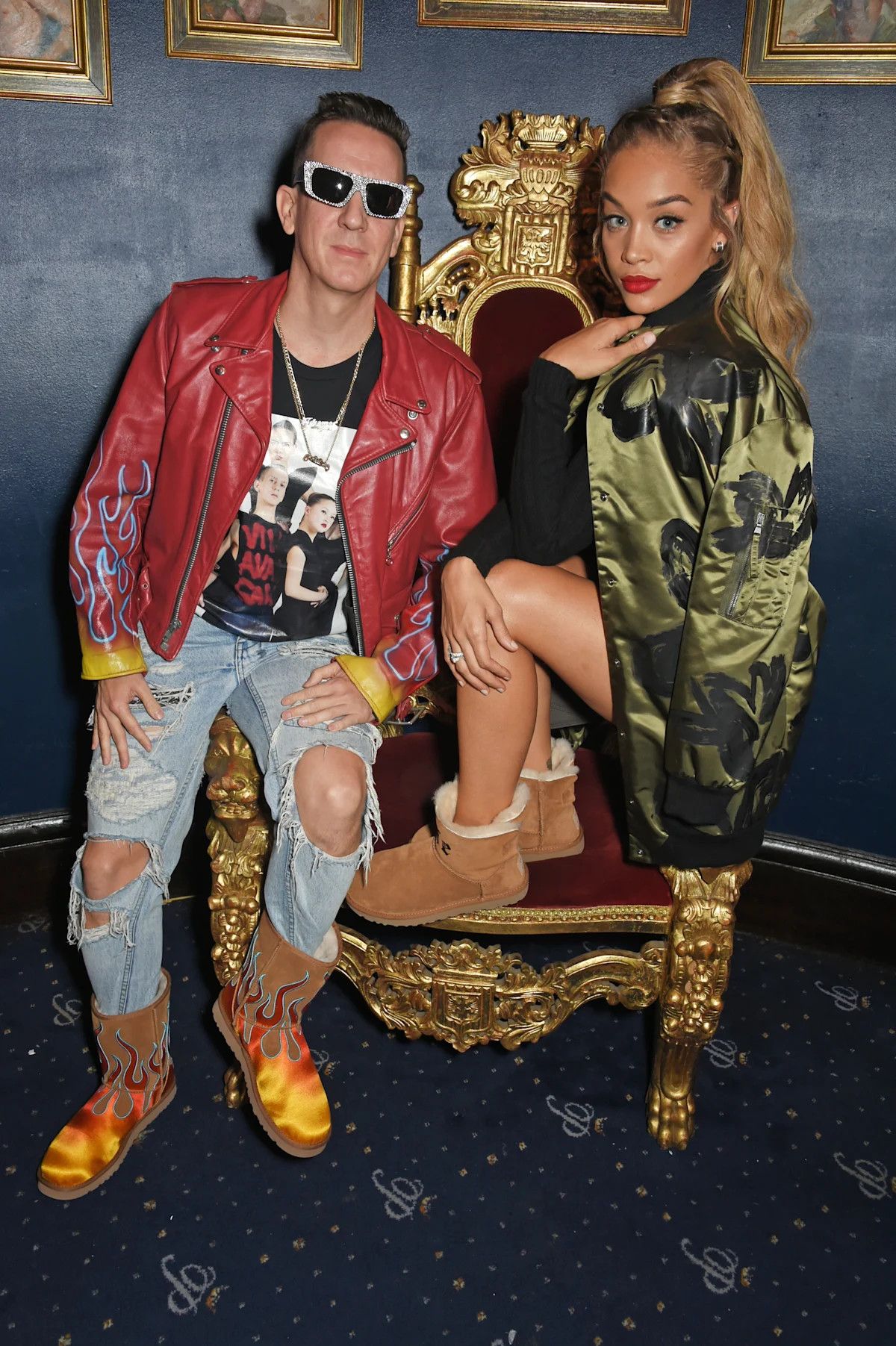 Jeremy Scott UGG Jeremy Scott Fire Flames Chestnut Boot Size mens 8,5 Size US 8.5 / EU 41-42 - 15 Thumbnail