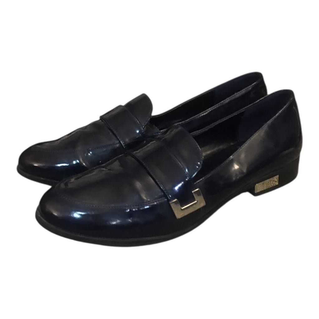 Marc Fisher VINTAGE Marc Fisher Leather Loafer Navy Blue Slip-On Shoe 7M Size US 7 / IT 37 - 1 Thumbnail
