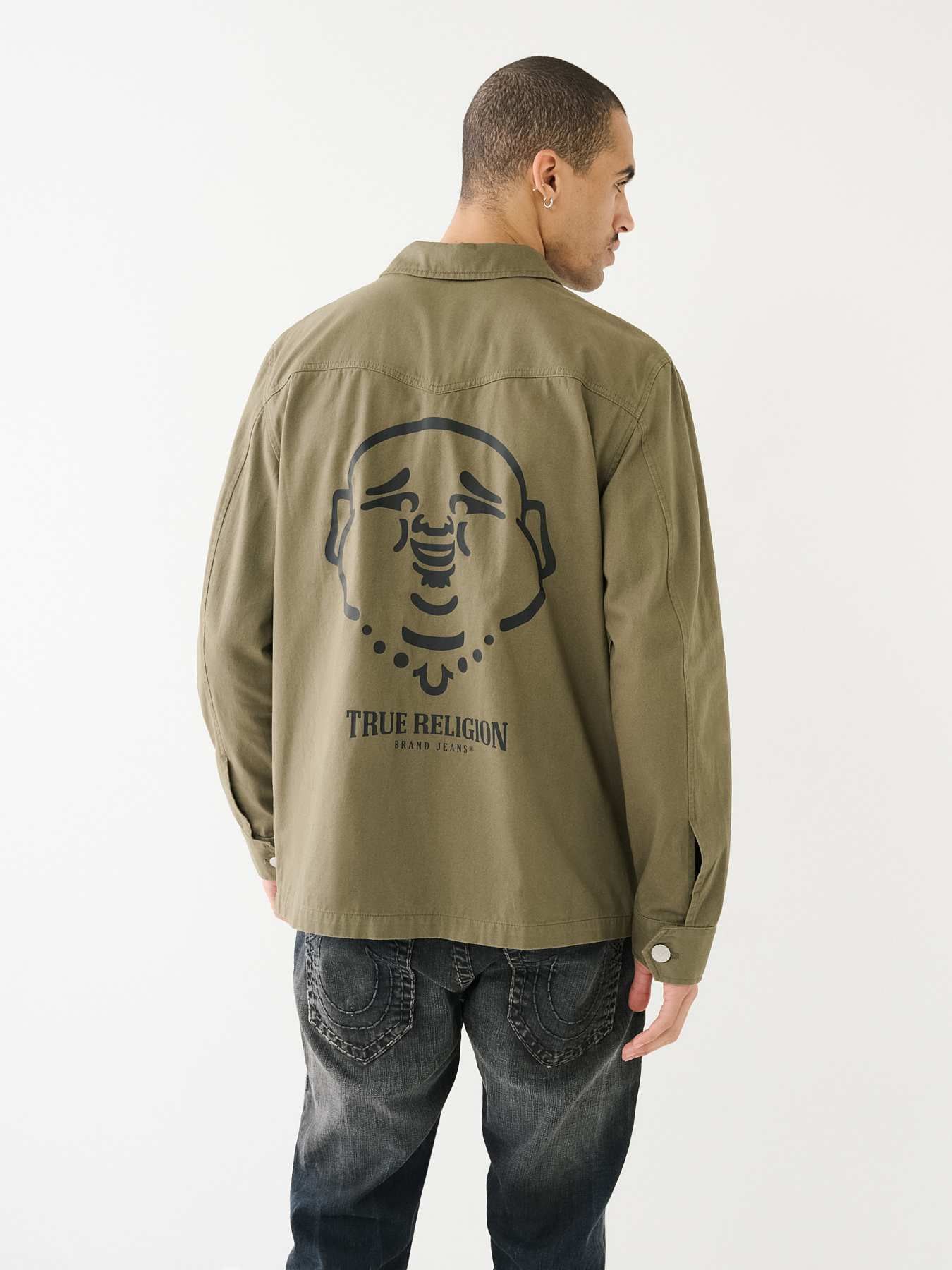 Retailer Mens military jacket true religion