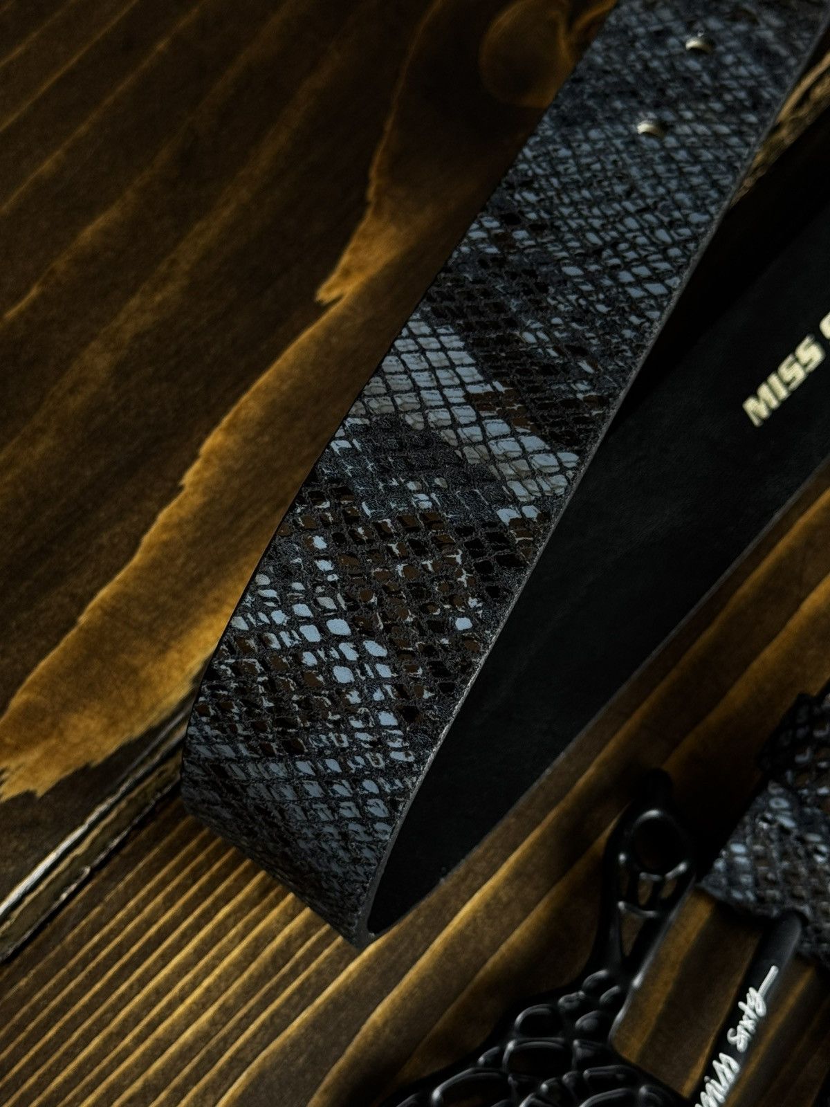 Miss Sixty Miss Sixty Python Leather Y2K 00’s Belt Size ONE SIZE - 5 Thumbnail