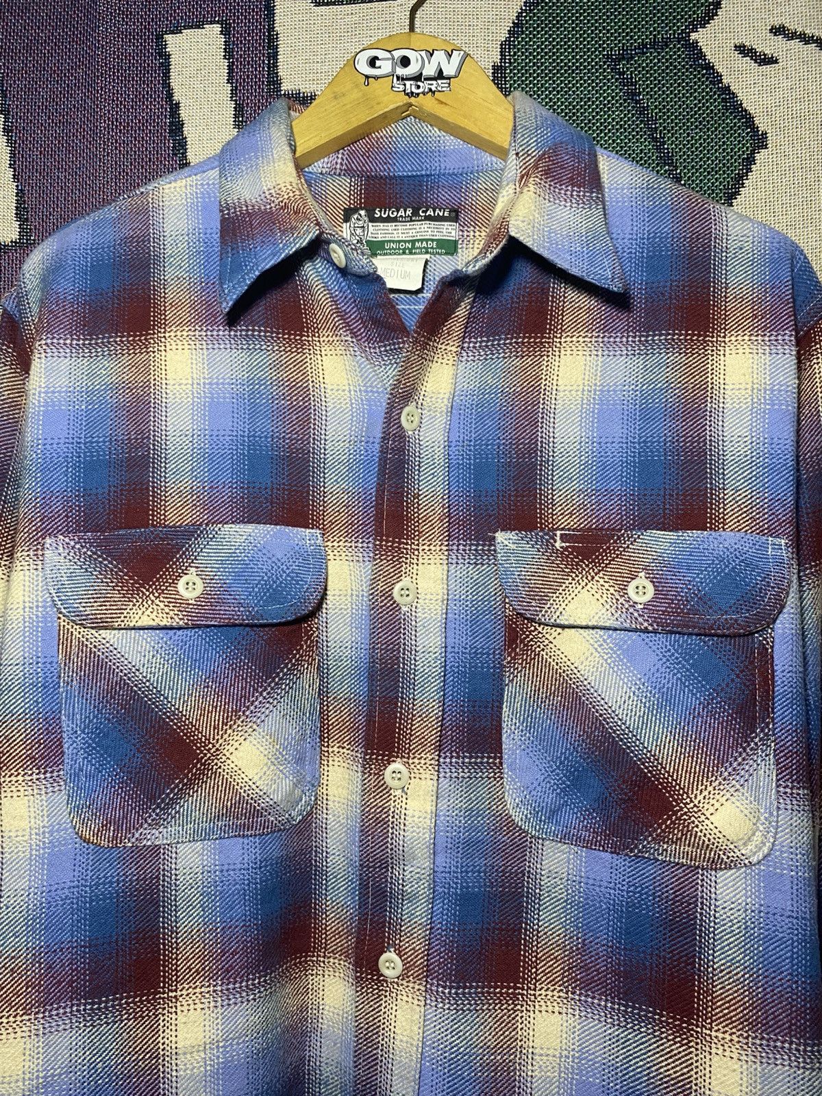 Sugar Cane Sugarcane Toyo Enterprise Flannel Veterano Vintage Kapital Size US L / EU 52-54 / 3 - 3 Thumbnail