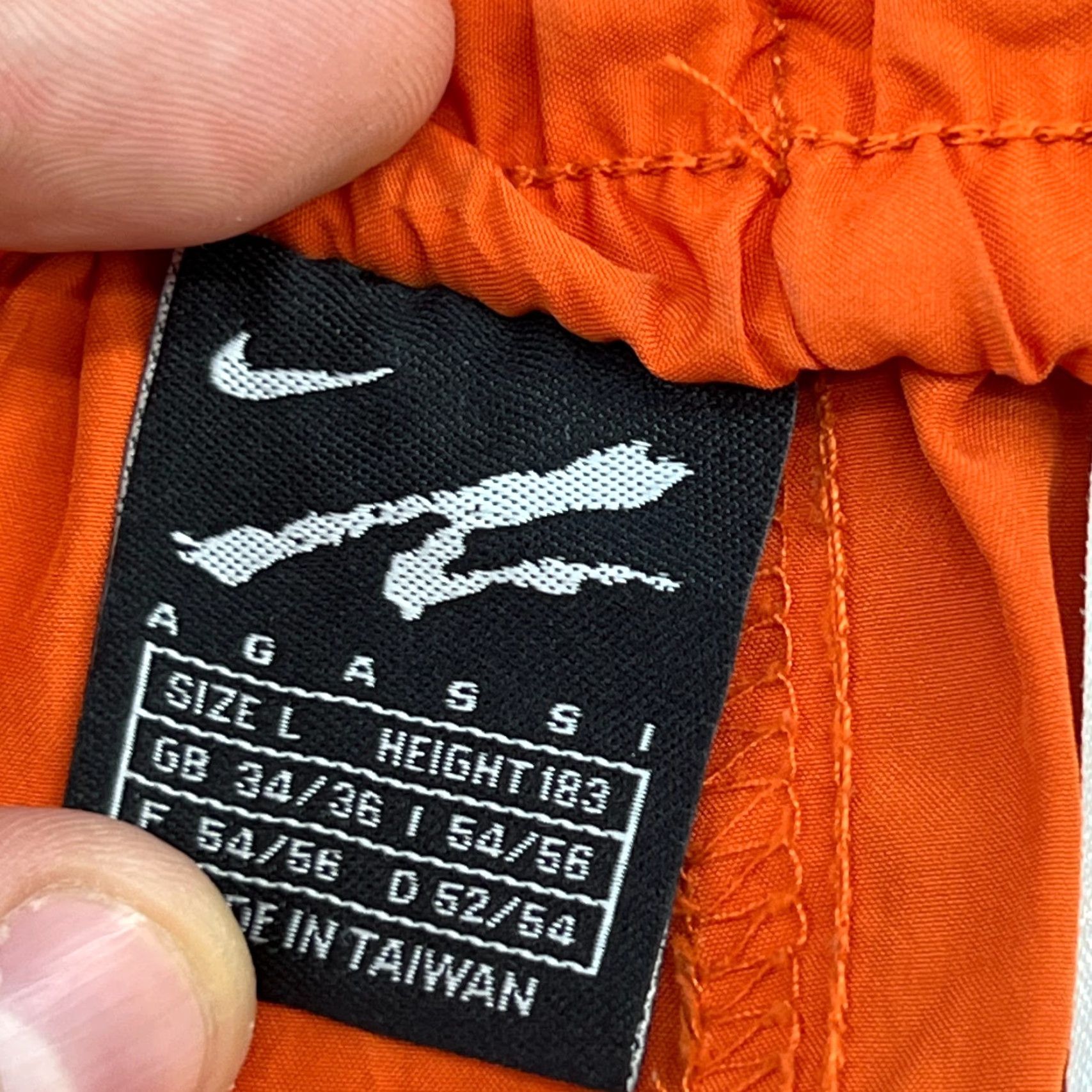 Nike Nike Agassi Mens Tennis Shorts Large Orange Vintage VTG Y2K Swoosh Athletic Casual Activewear Shorts Size US 33 - 5 Thumbnail