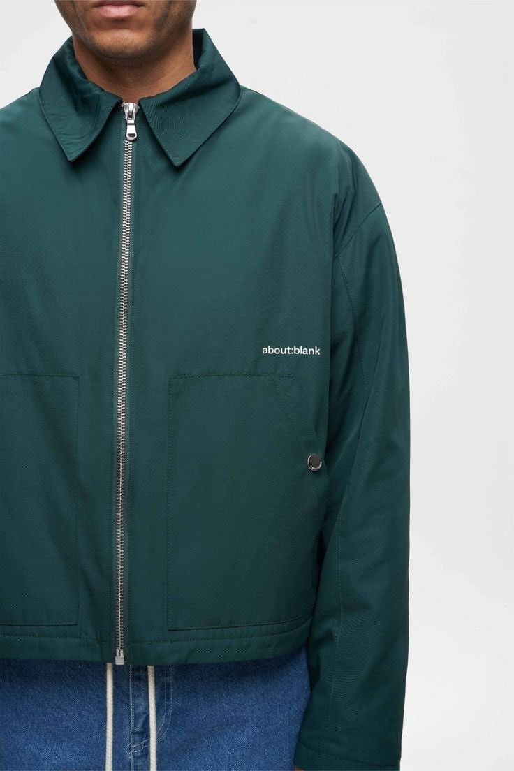 About:Blank About:blank Design Men's Box Logo Cropped Jacket Epsom Green Size US XS / EU 42 / 0 - 1 Thumbnail
