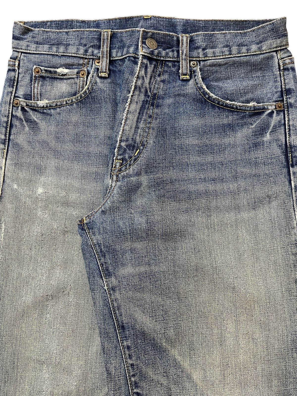 Uniqlo Vintage Japanese Uniqlo Stone Wash Distress Style Jeans Size US 30 / EU 46 - 4 Thumbnail