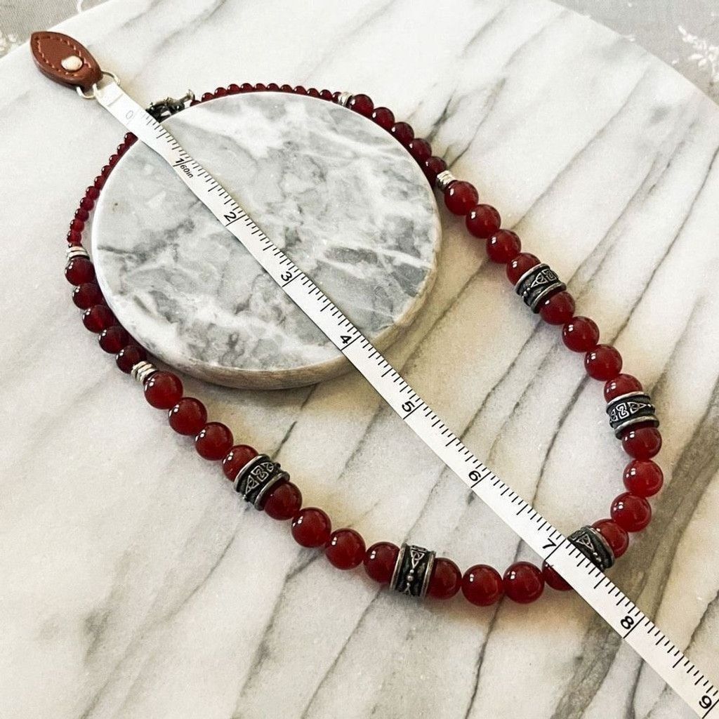 Jewelry Carnelian Gemstone Beaded Irish Mothers Knot Necklace Size ONE SIZE - 5 Thumbnail