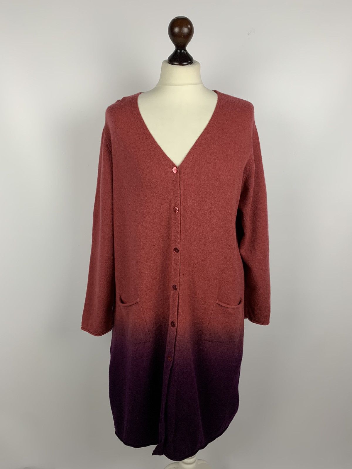 Gudrun Sjoden Gudrun Sjoden Wool Long Cardigan Button Up Size XL Colorful Size XL / US 12-14 / IT 48-50 - 1 Thumbnail