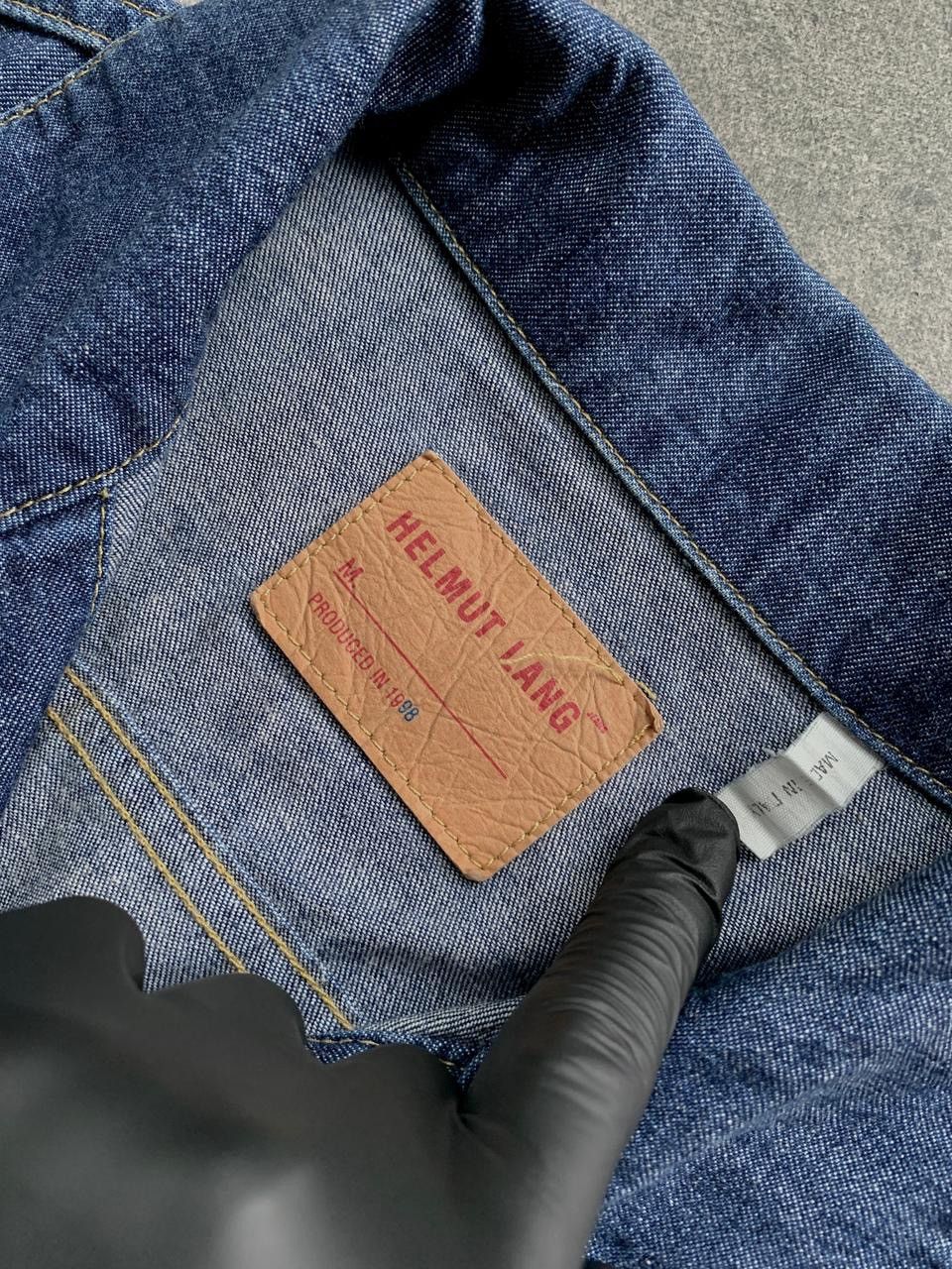 Helmut Lang FREE TAX! 1998 Light Denim Trucker Jacket Size US XS / EU 42 / 0 - 6 Thumbnail