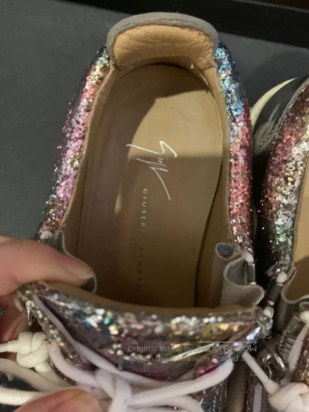Giuseppe Zanotti Giuseppe Zanotti Women's Glitter Sneakers. Size US 5 / IT 35 - 3 Thumbnail