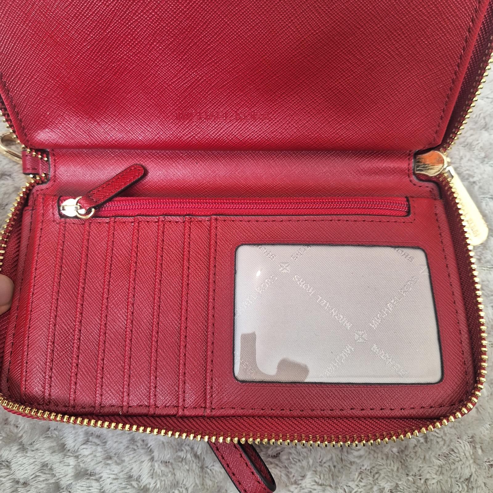 Michael Kors New -Michael Kors Jet Travel Continental long wallet in red Size ONE SIZE - 6 Thumbnail