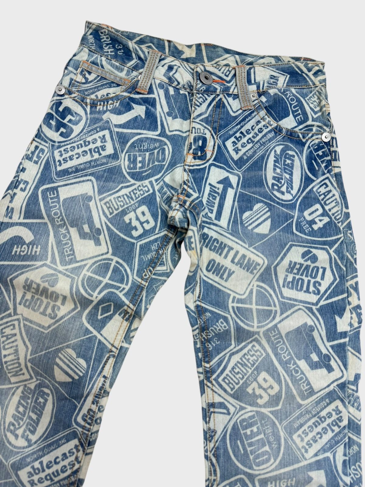 If Six Was Nine Acid Wash Faded SURF GIRLS Hysteric Glamour Denim Size US 28 / EU 44 - 5 Thumbnail