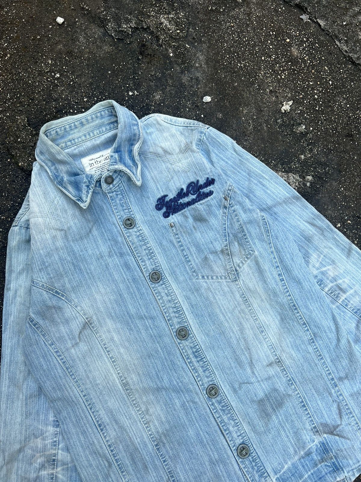 If Six Was Nine In The Attic Hesitation Forbidden Denim Shirt Jacket Size US M / EU 48-50 / 2 - 8 Thumbnail