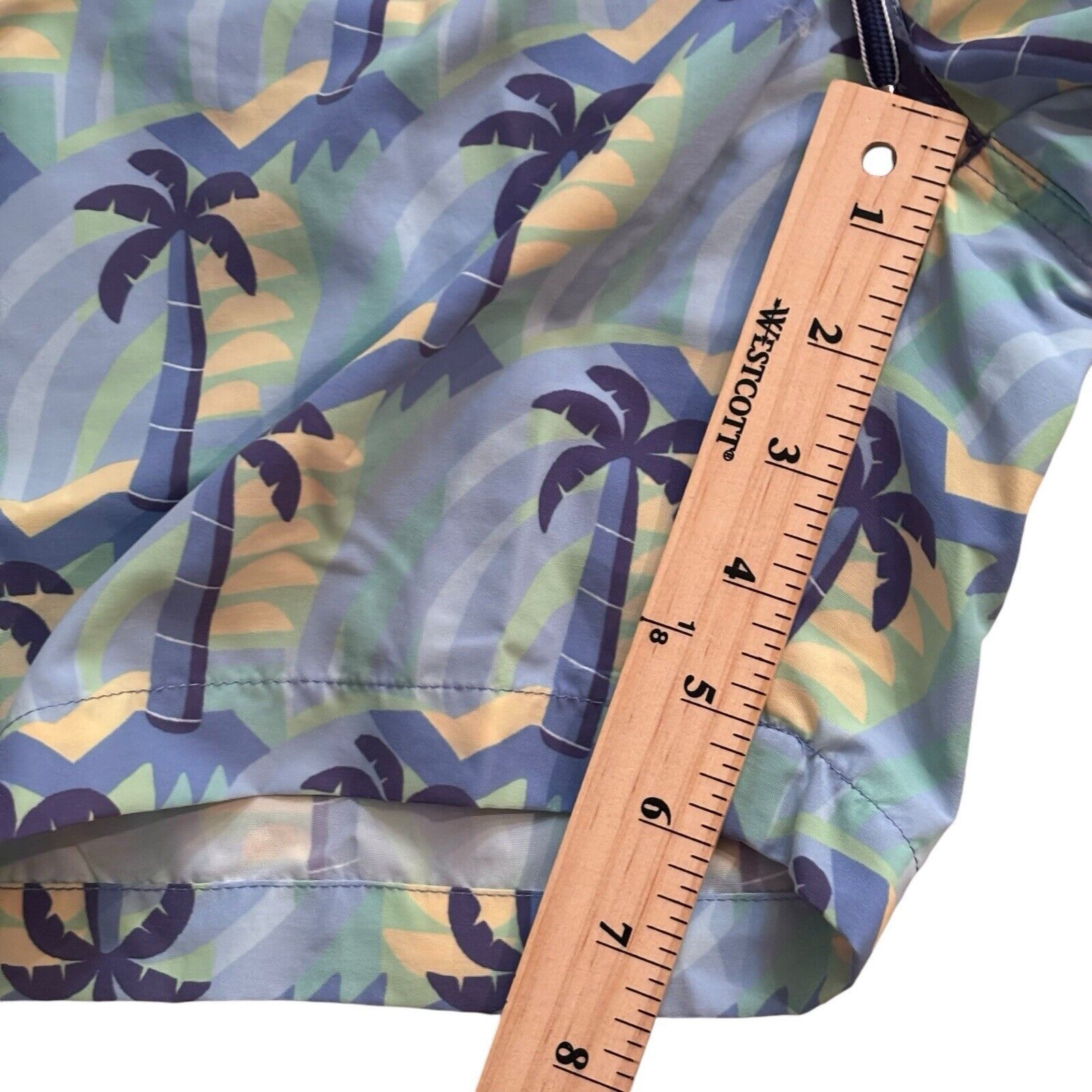 J.McLaughlin J. McLaughlin Blue & Green Swim Trunks Small Lined Tropical Size US 28 / EU 44 - 3 Thumbnail