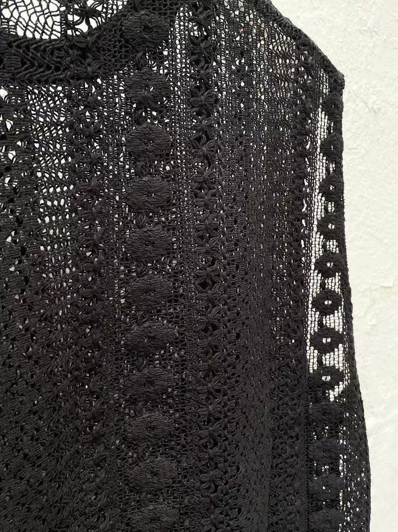 Our Legacy Our Legacy size44 Black lace openback vest Size US S / EU 44-46 / 1 - 6 Thumbnail