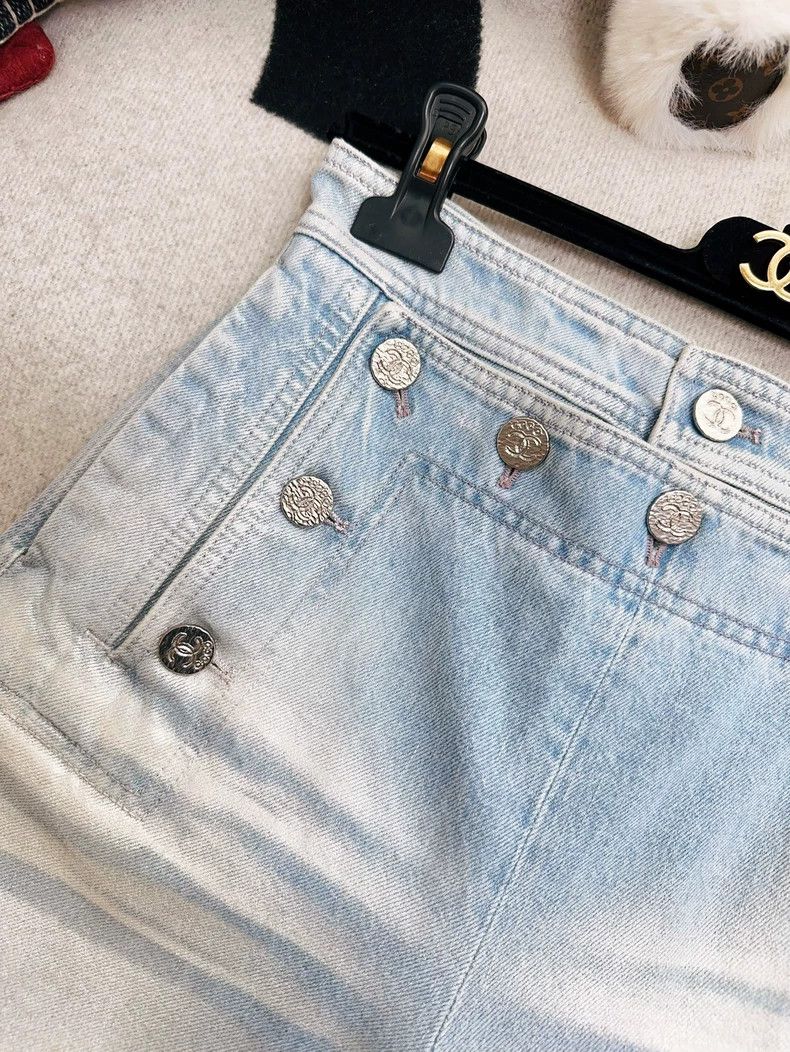 Chanel Chanel Beach series blue silver buckle jeans Size 42" / US 20 - 4 Thumbnail