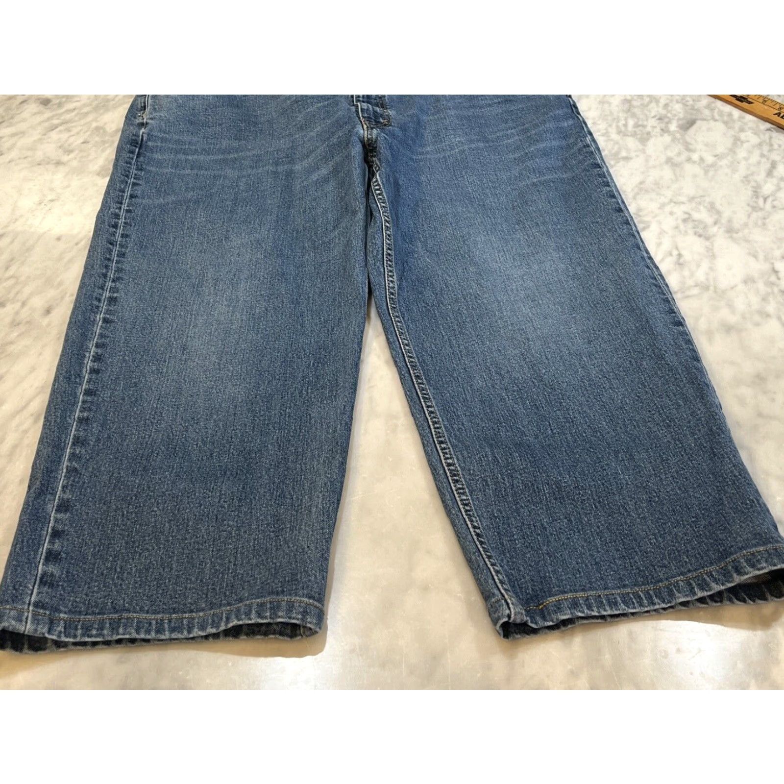 Levi's Levis 550 Relaxed Fit Jeans Mens 46x29 (44x28) Work Denim Construction Blue Size US 30 / EU 46 - 5 Thumbnail