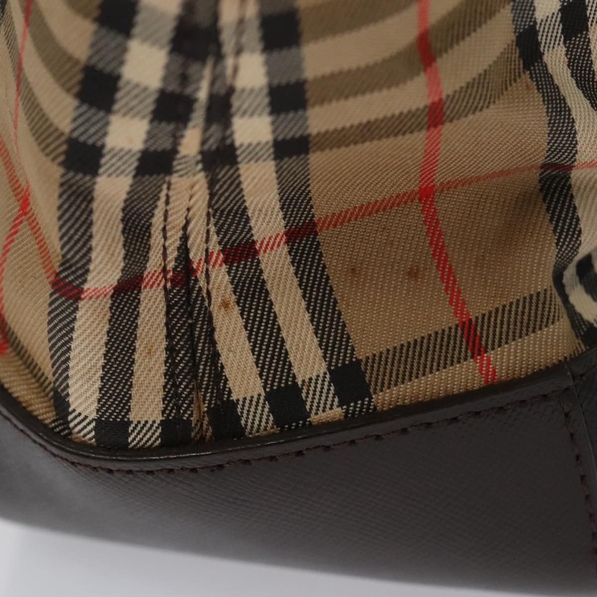 Burberry Burberry Nova Check Hand Bag Canvas Black Beige Size ONE SIZE - 6 Thumbnail
