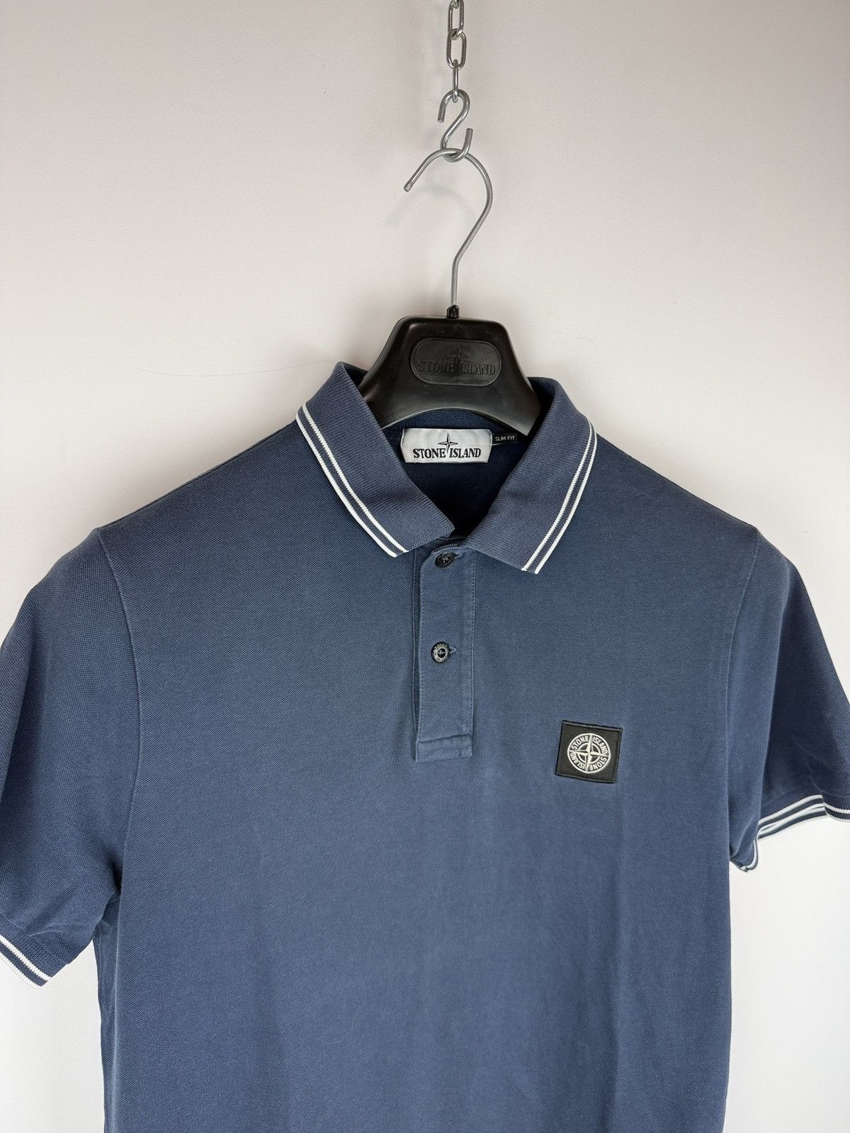 Stone Island Blue Stone Island polo Size US L / EU 52-54 / 3 - 3 Thumbnail