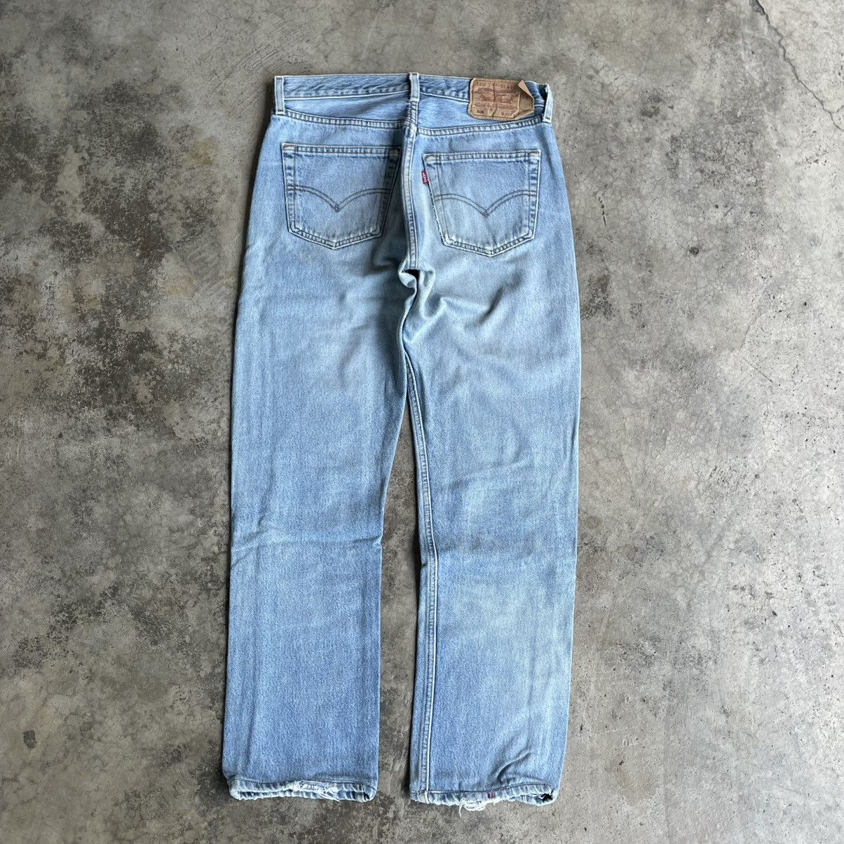 Levi's Vintage Clothing 🔥Vintage Levis 501 Custom Design Ripped Distress Denim Jeans Size US 30 / EU 46 - 4 Thumbnail