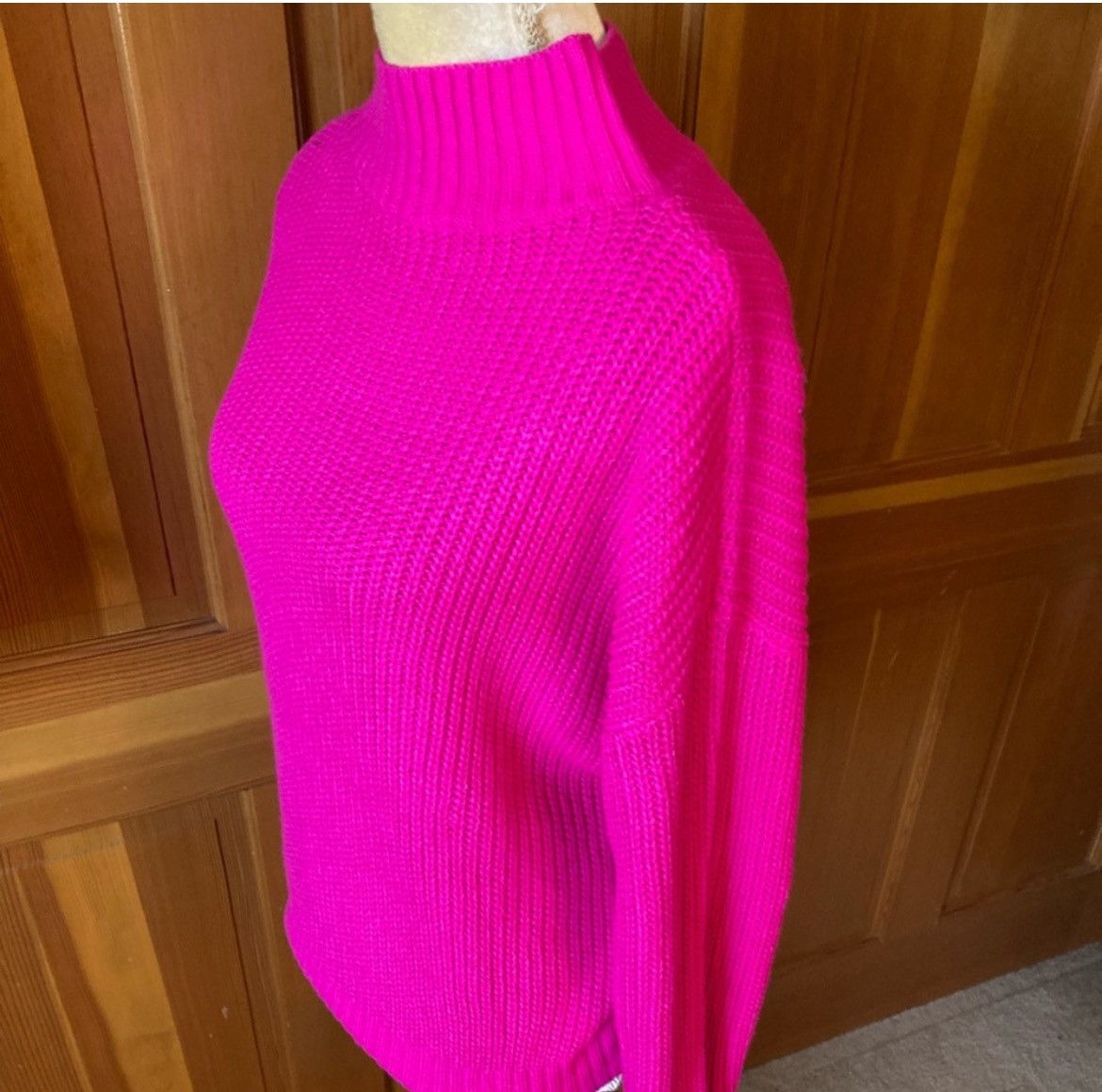Designer × Other NWT, Lavishly Paris Ribbed Knit Mock Neck Sweater. Size M / US 6-8 / IT 42-44 - 11 Thumbnail