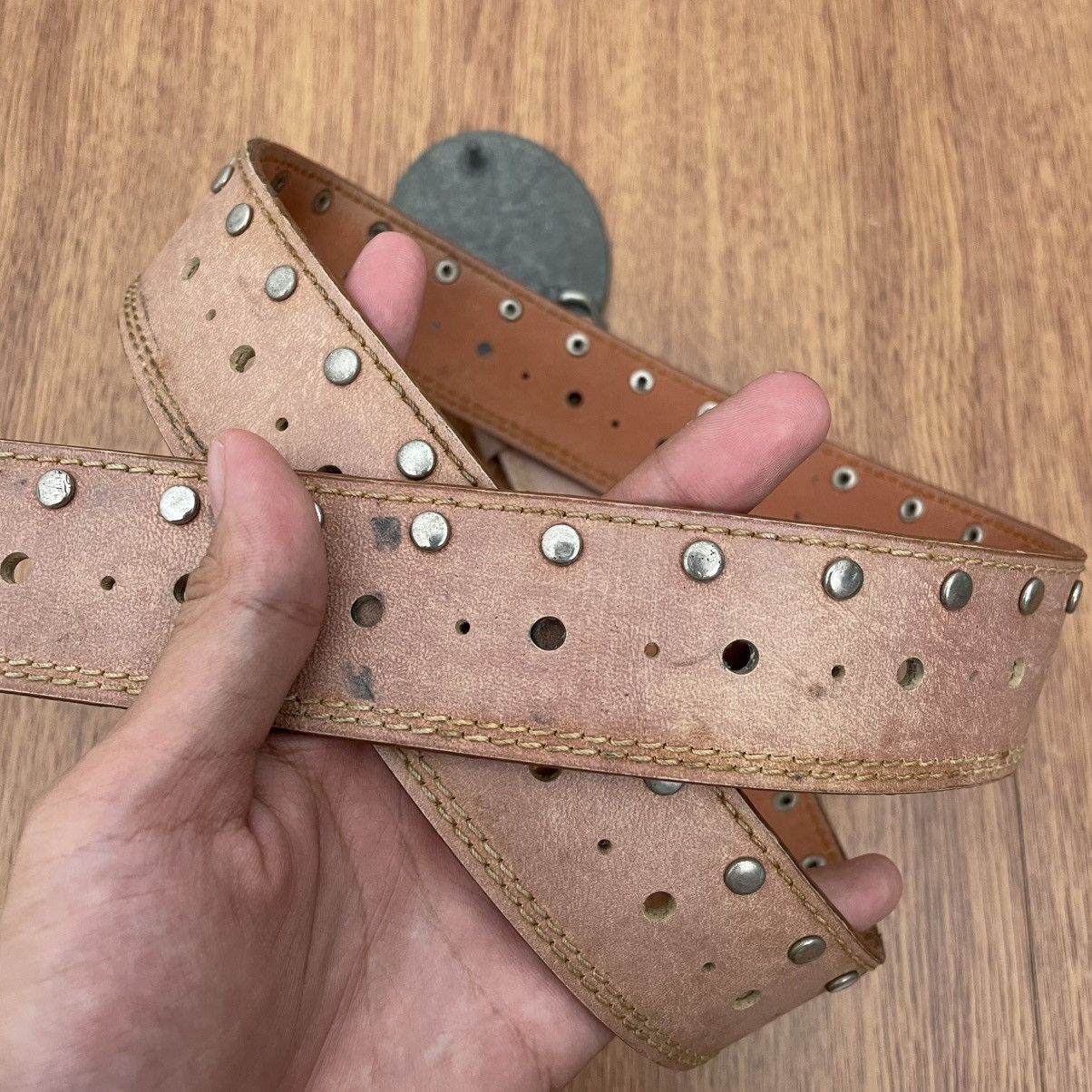 If Six Was Nine × Japanese Brand × Le Grande Bleu (L.G.B.) Vintage boho styled studded Belt Size ONE SIZE - 3 Thumbnail