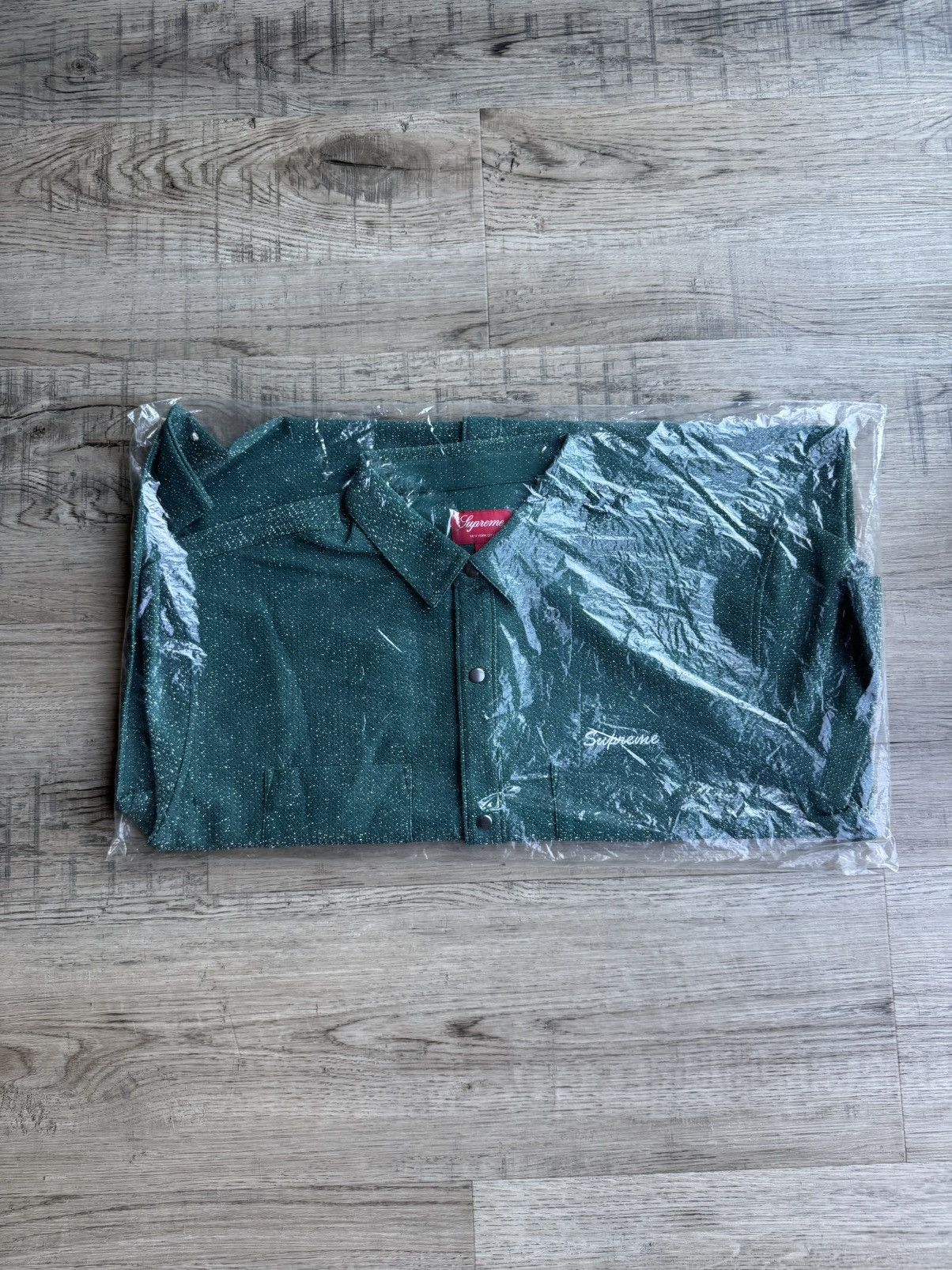 Supreme Supreme Lurex FW 22 S/S Shirt Green Size US XL / EU 56 / 4 - 4 Thumbnail