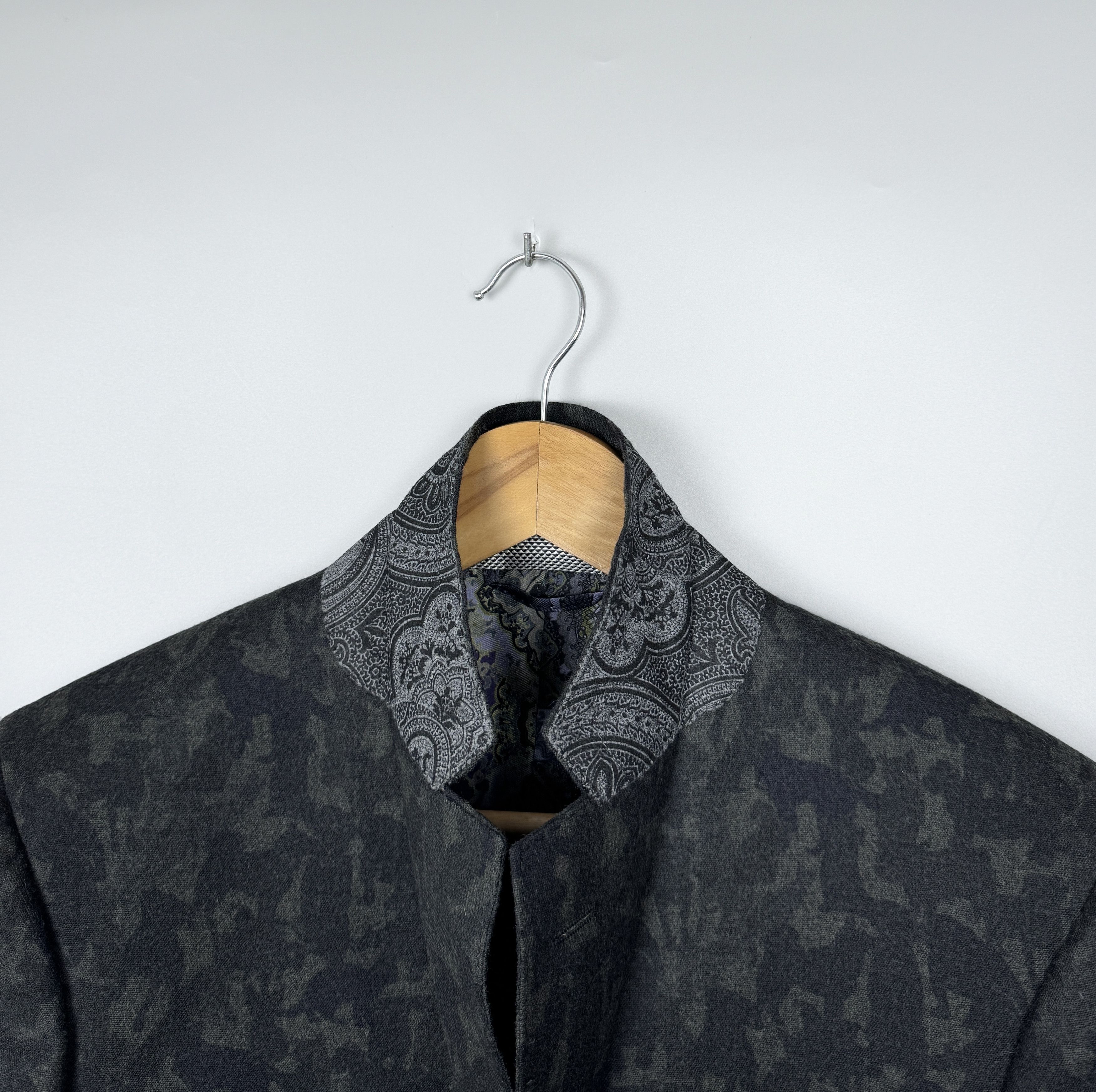 Etro ETRO Italy Wool Jacket with Silk Lining Paisley Pattern Size 38R - 3 Thumbnail